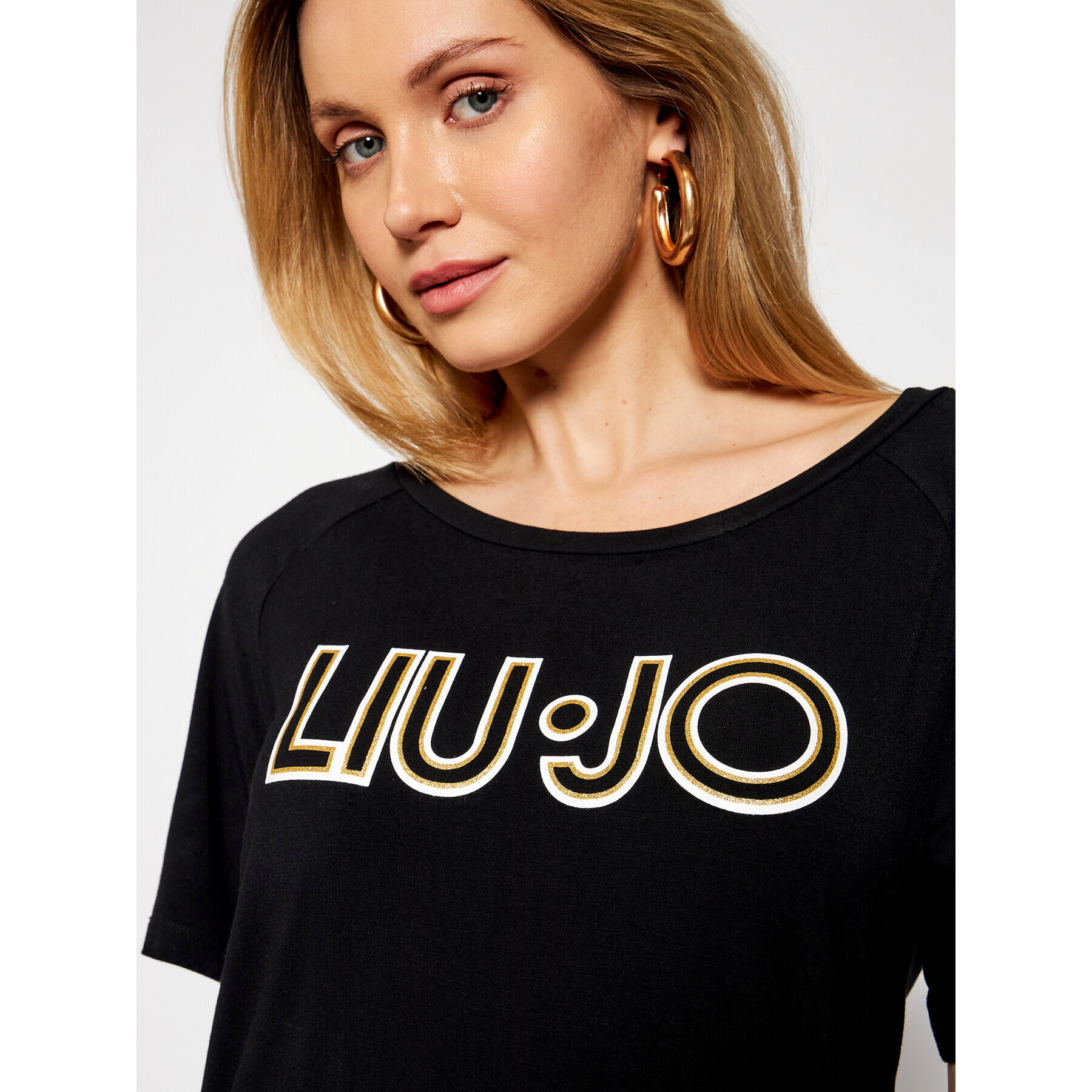 Liu Jo Sport Tricou TA1012 J7905 Negru Regular Fit - Pled.ro