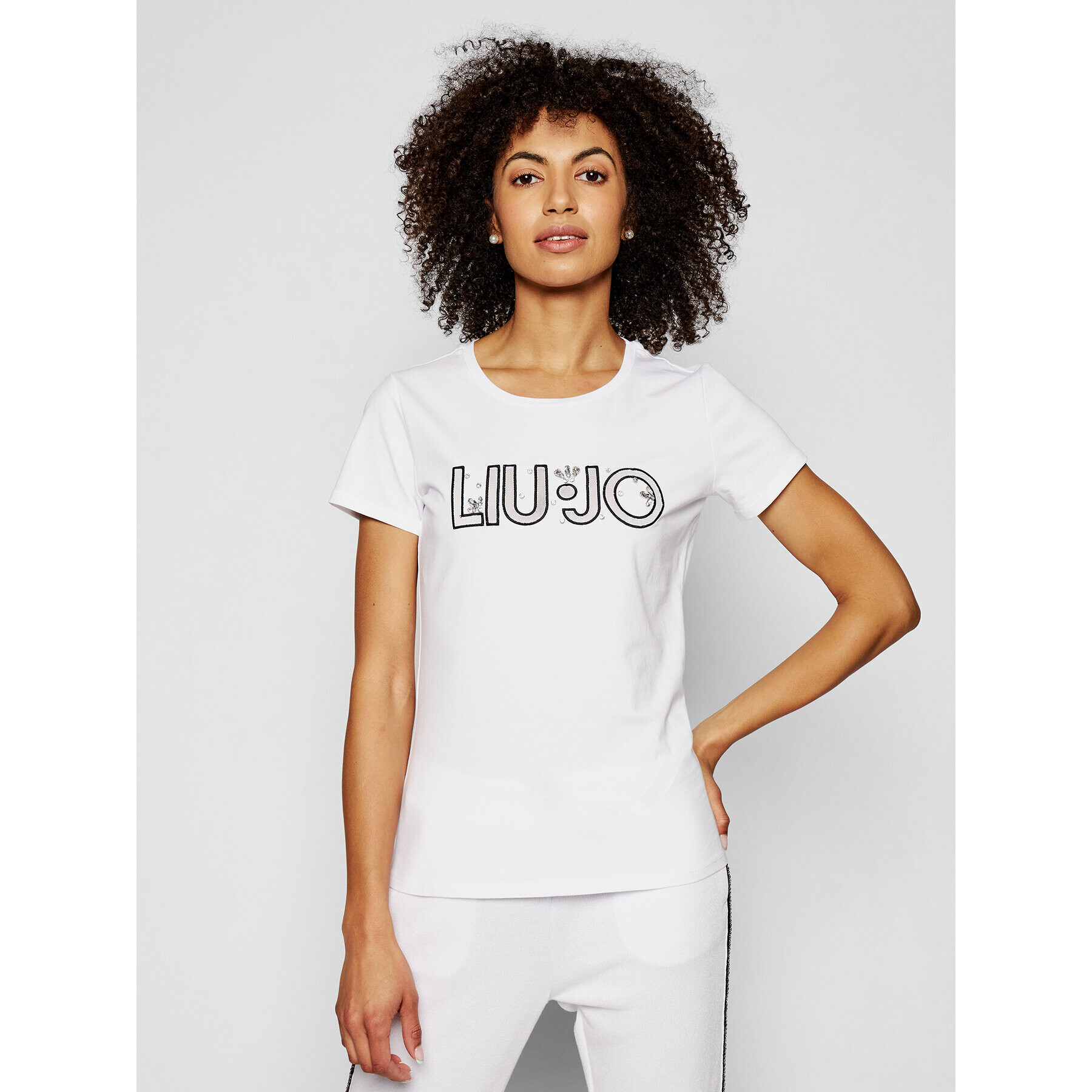 Liu Jo Sport Tricou TA1026 J5003 Alb Regular Fit - Pled.ro