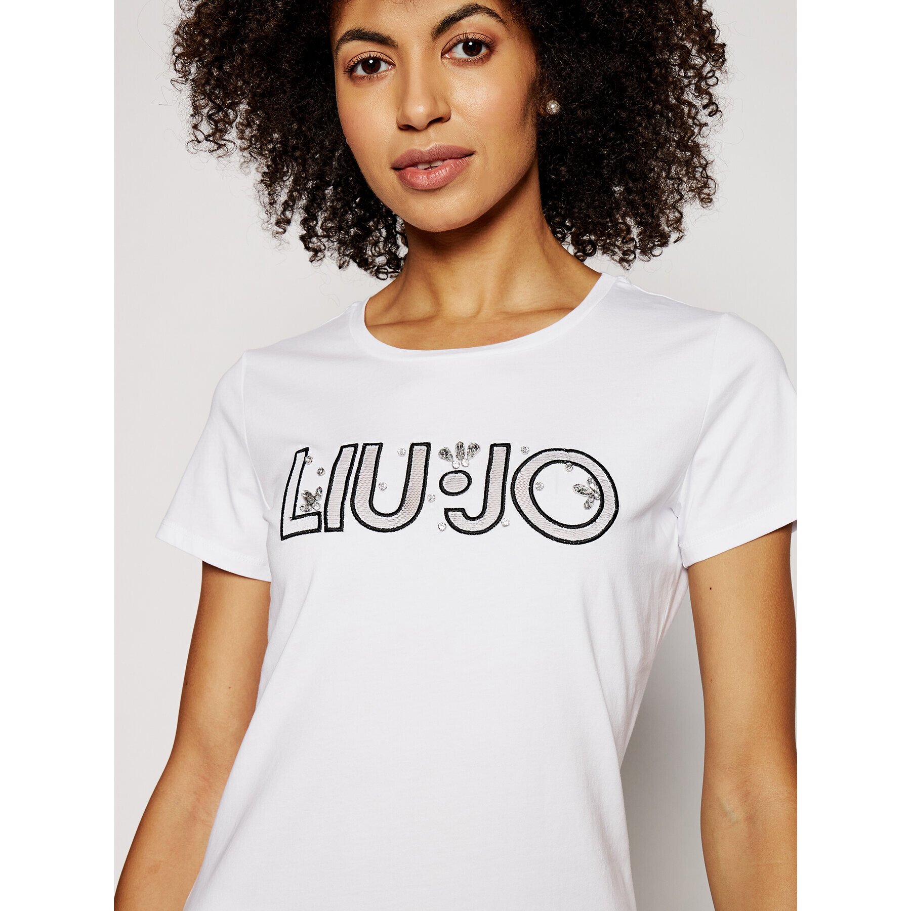 Liu Jo Sport Tricou TA1026 J5003 Alb Regular Fit - Pled.ro