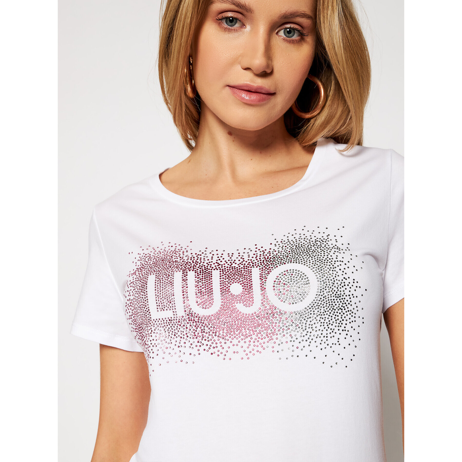 Liu Jo Sport Tricou TA1150 J5003 Alb Regular Fit - Pled.ro