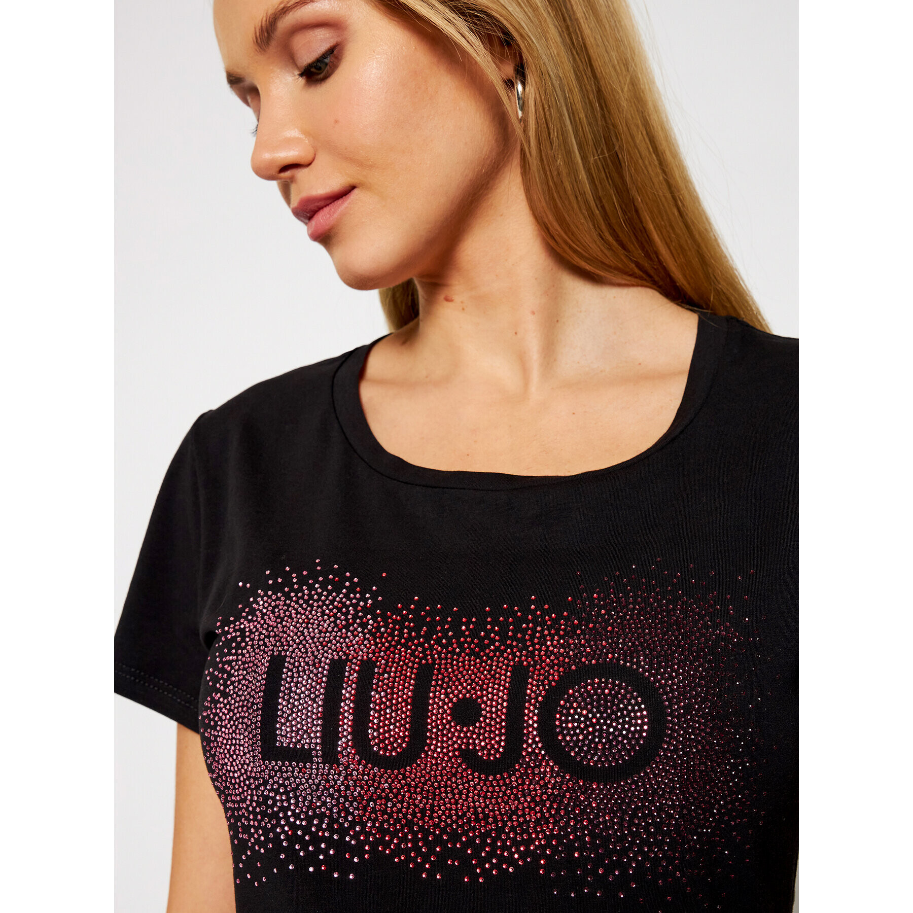 Liu Jo Sport Tricou TA1150 J5003 Negru Regular Fit - Pled.ro