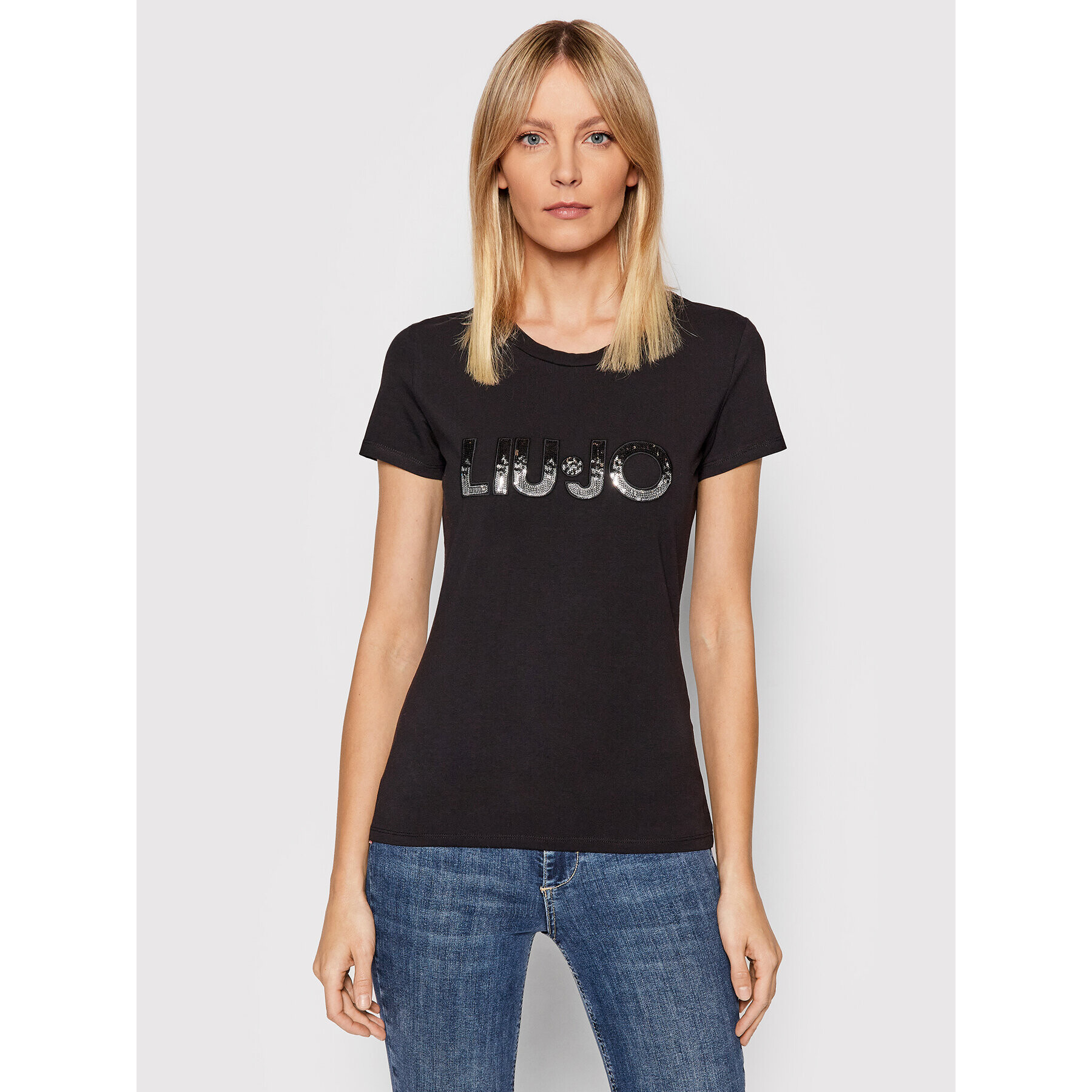 Liu Jo Sport Tricou TA2028 J5003 Negru Regular Fit - Pled.ro