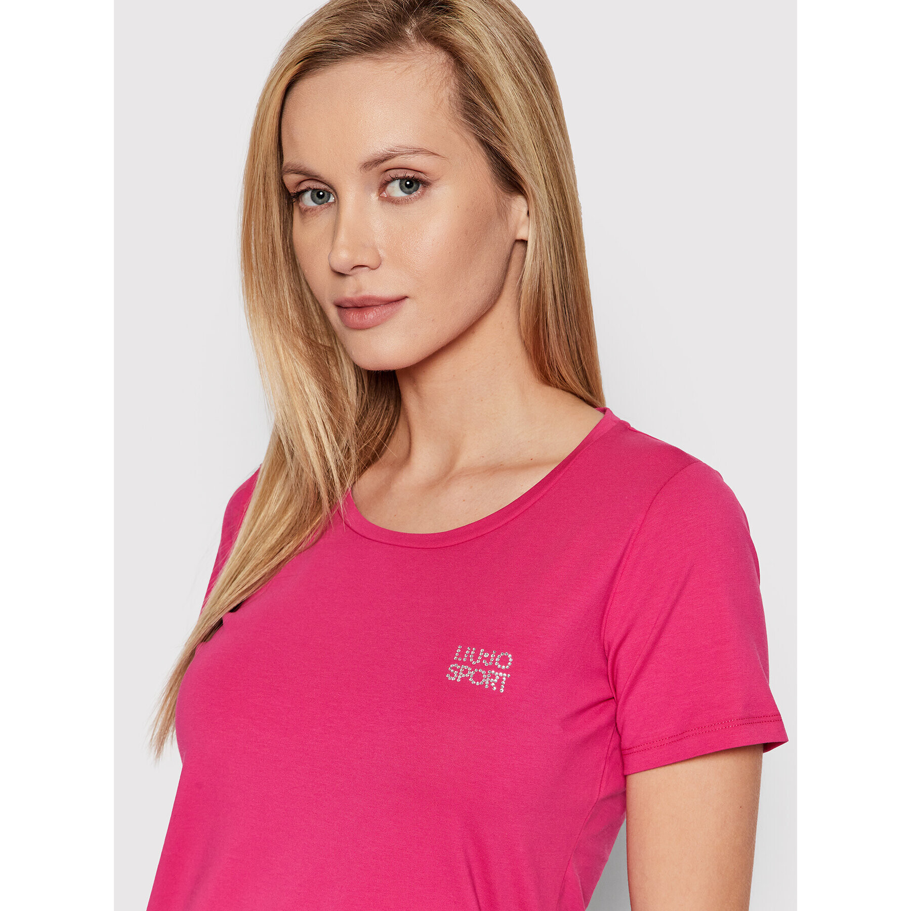 Liu Jo Sport Tricou TA2083 J5003 Roz Regular Fit - Pled.ro