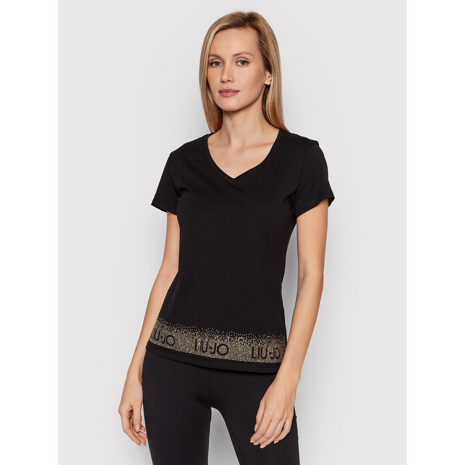 Liu Jo Sport Tricou TA2089 J6040 Negru Regular Fit - Pled.ro