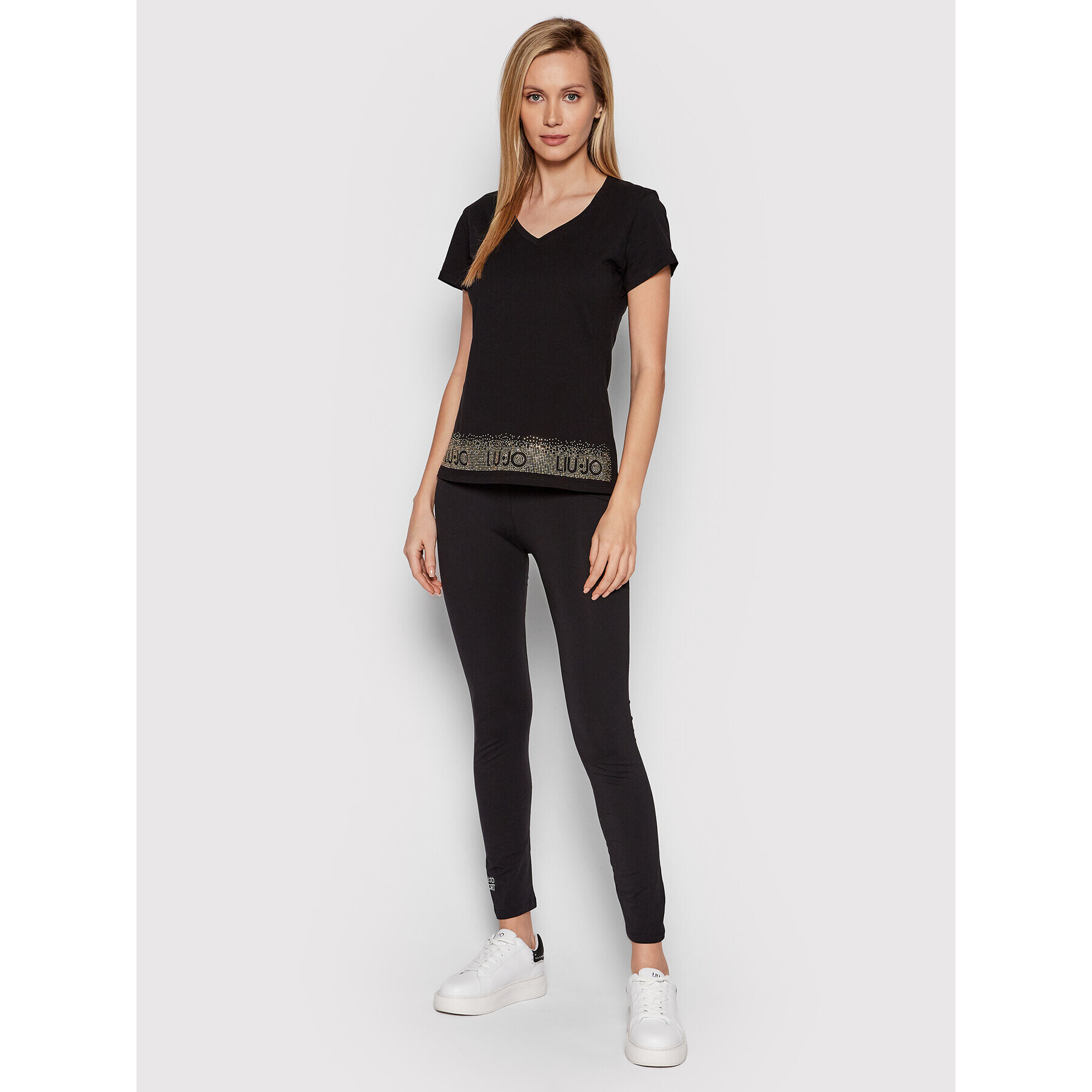 Liu Jo Sport Tricou TA2089 J6040 Negru Regular Fit - Pled.ro