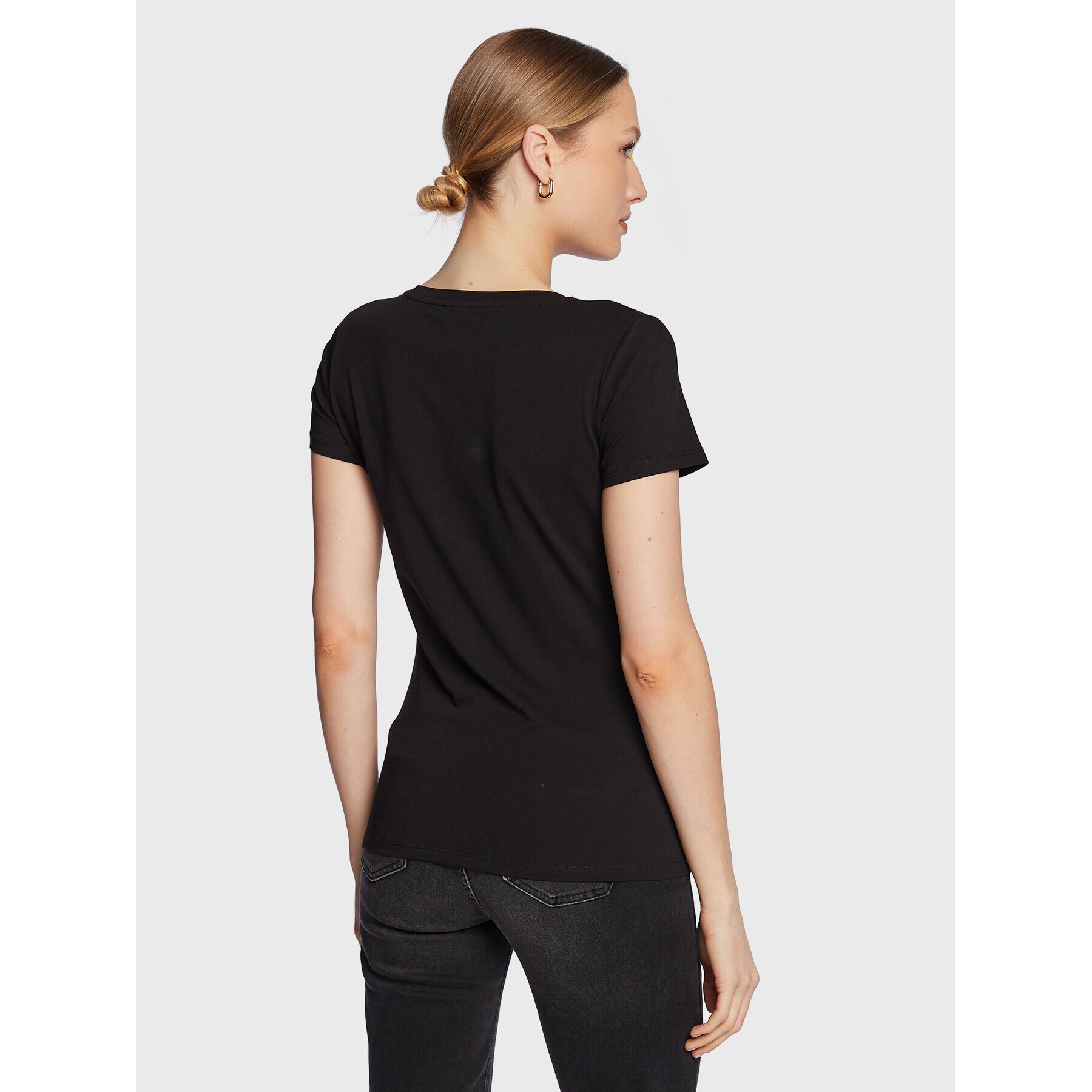 Liu Jo Sport Tricou TA3088 JS003 Negru Regular Fit - Pled.ro