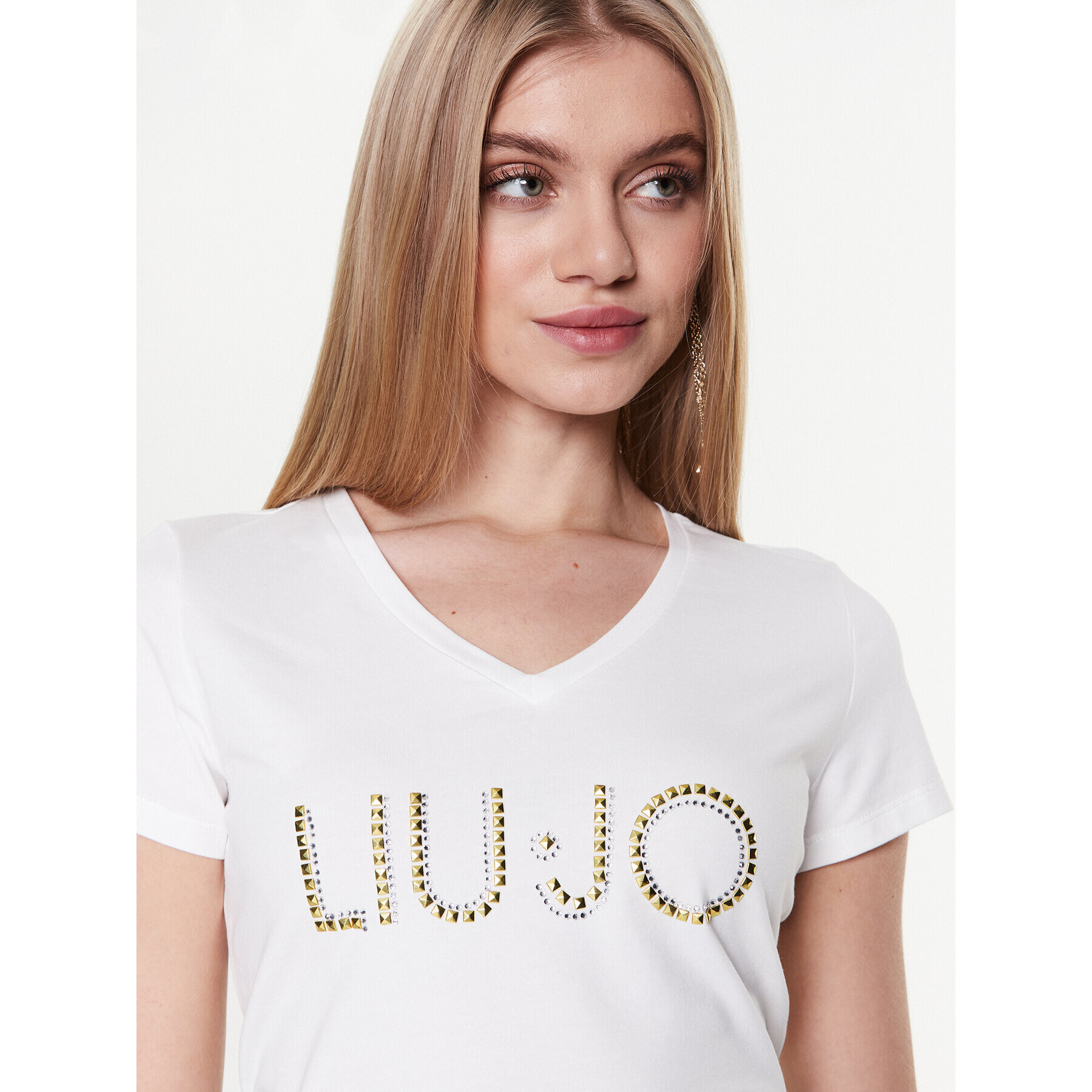 Liu Jo Sport Tricou TA3089 J5003 Alb Regular Fit - Pled.ro