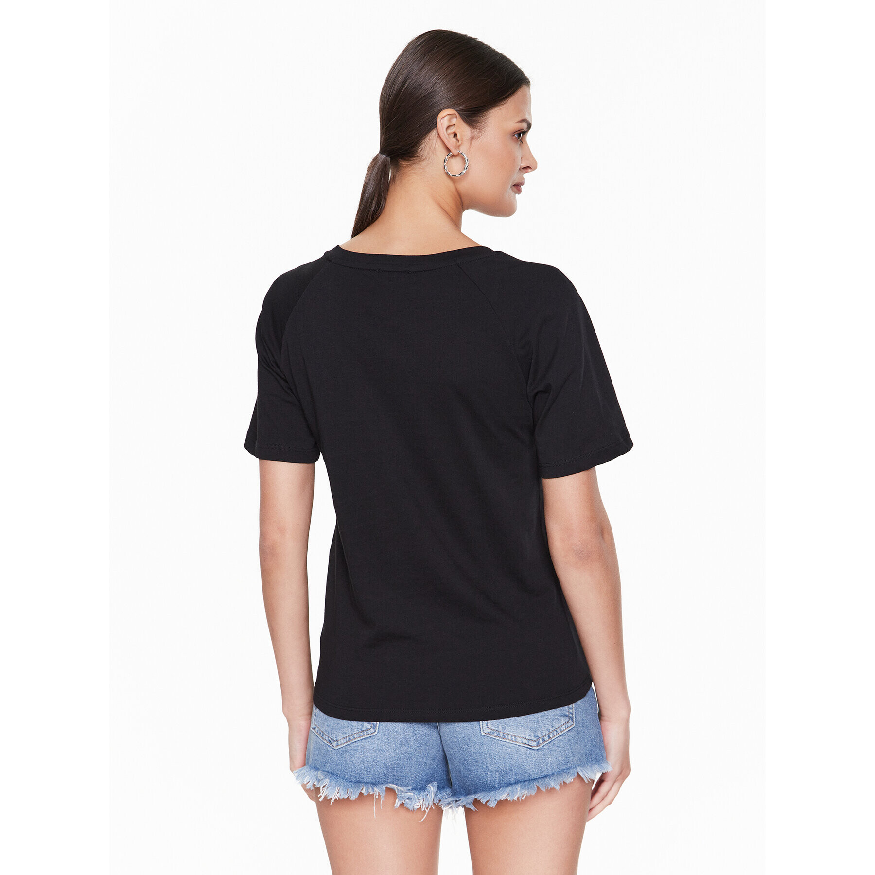 Liu Jo Sport Tricou TA3091 J5923 Negru Regular Fit - Pled.ro