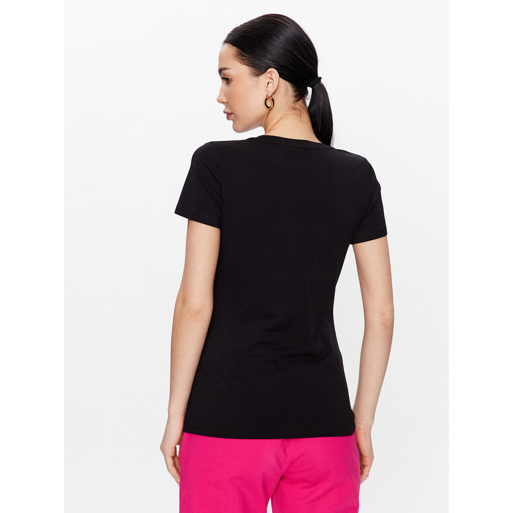 Liu Jo Sport Tricou TA3141 J5003 Negru Regular Fit - Pled.ro