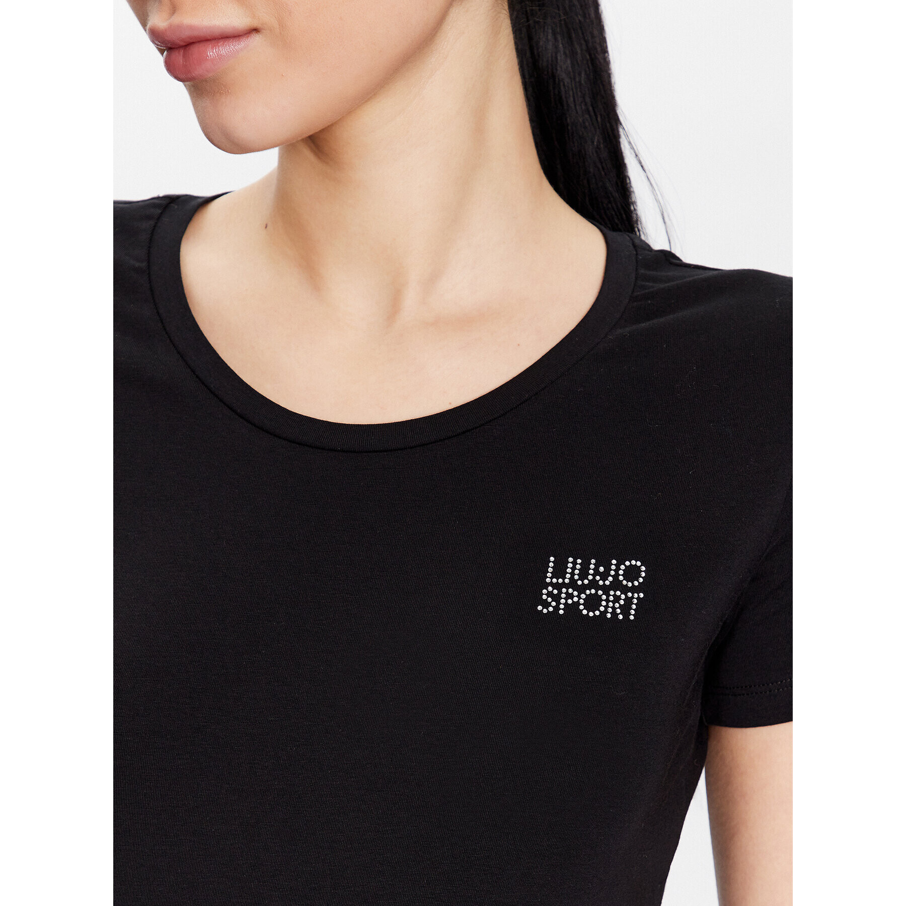 Liu Jo Sport Tricou TA3141 J5003 Negru Regular Fit - Pled.ro