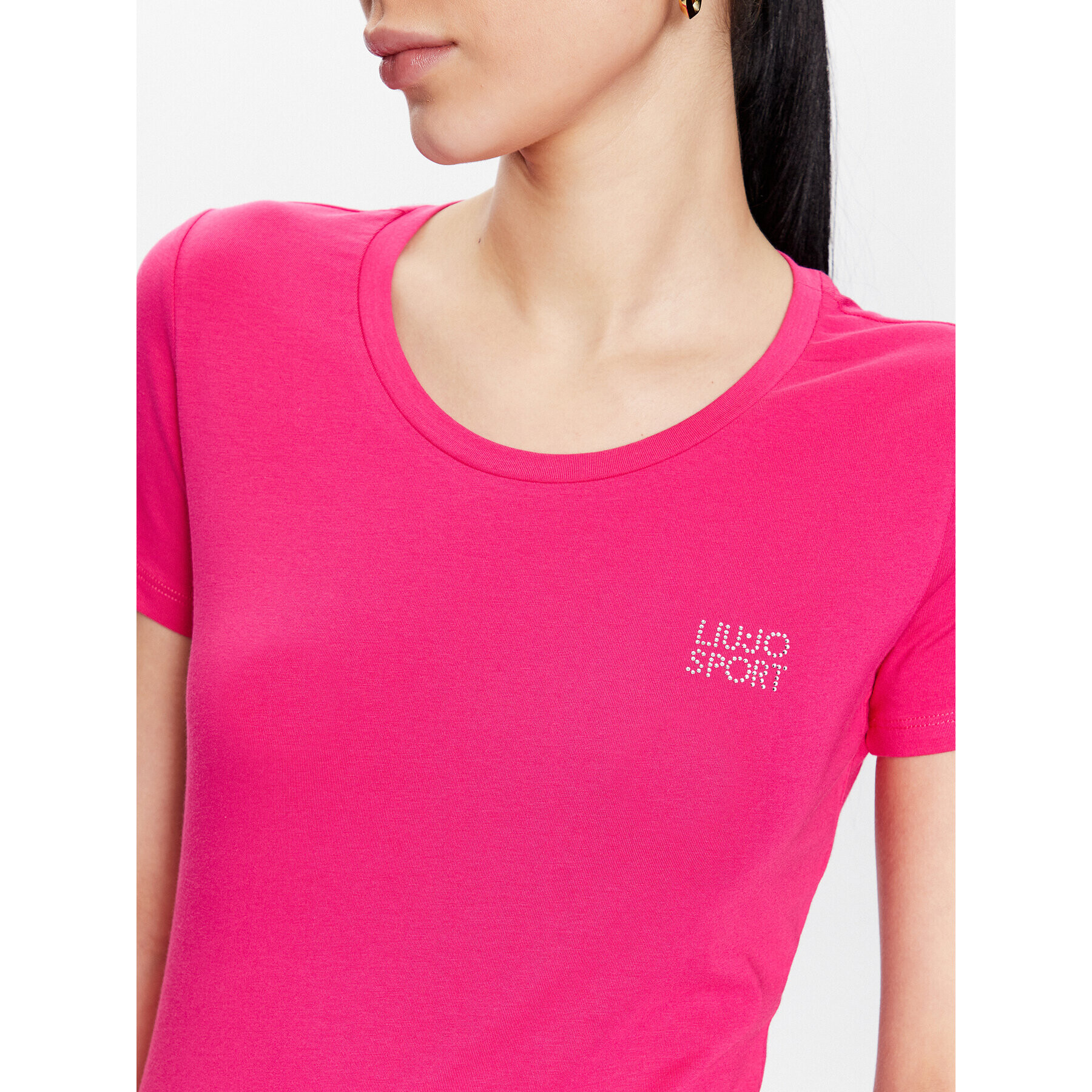 Liu Jo Sport Tricou TA3141 J5003 Roz Regular Fit - Pled.ro