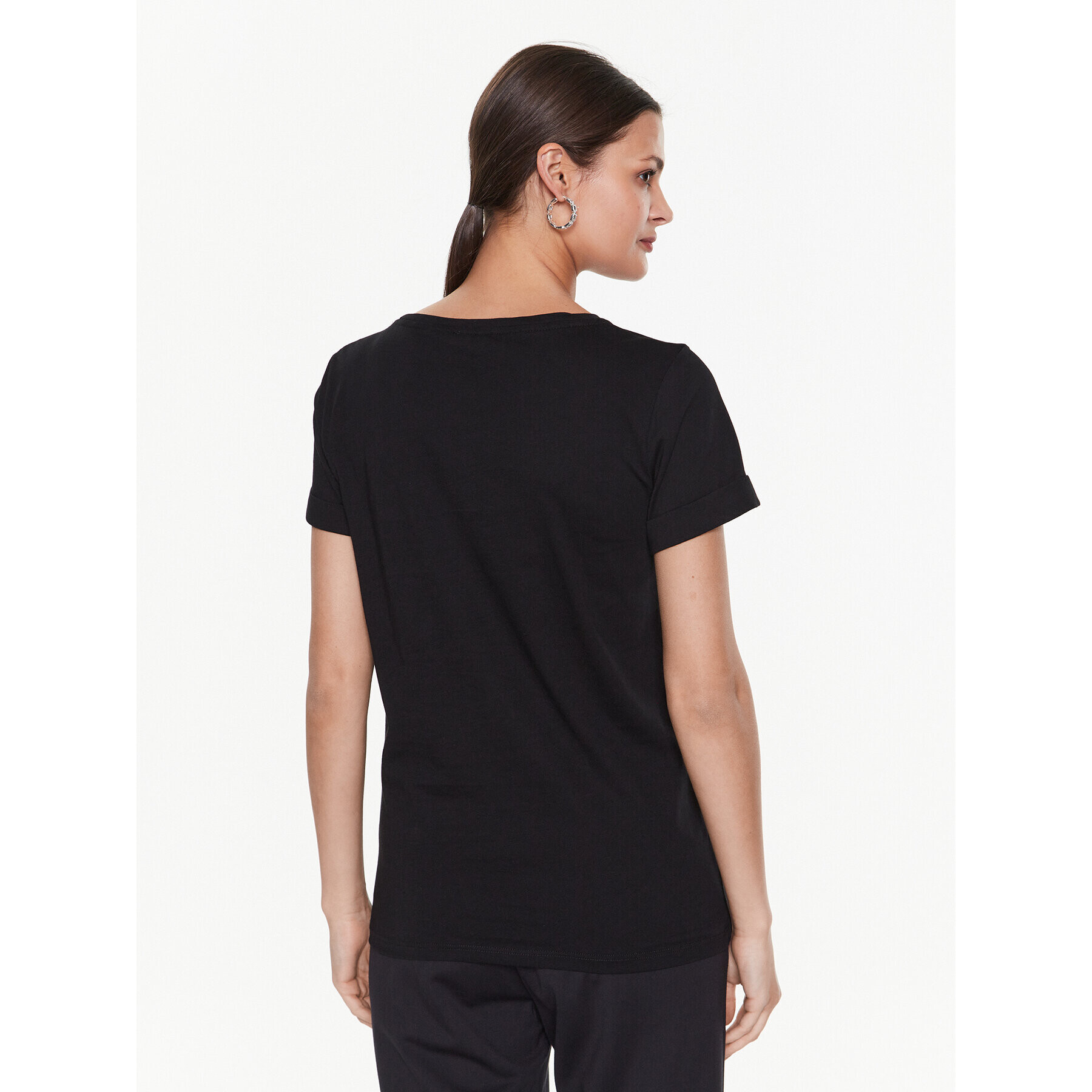 Liu Jo Sport Tricou TA3275 J5923 Negru Regular Fit - Pled.ro