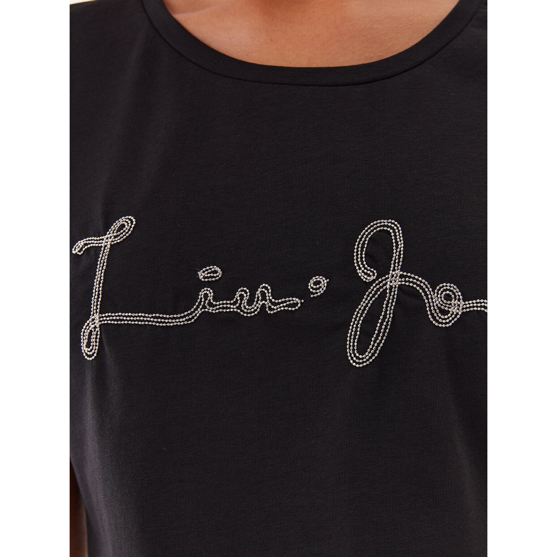 Liu Jo Sport Tricou TF3282 J0088 Negru Regular Fit - Pled.ro