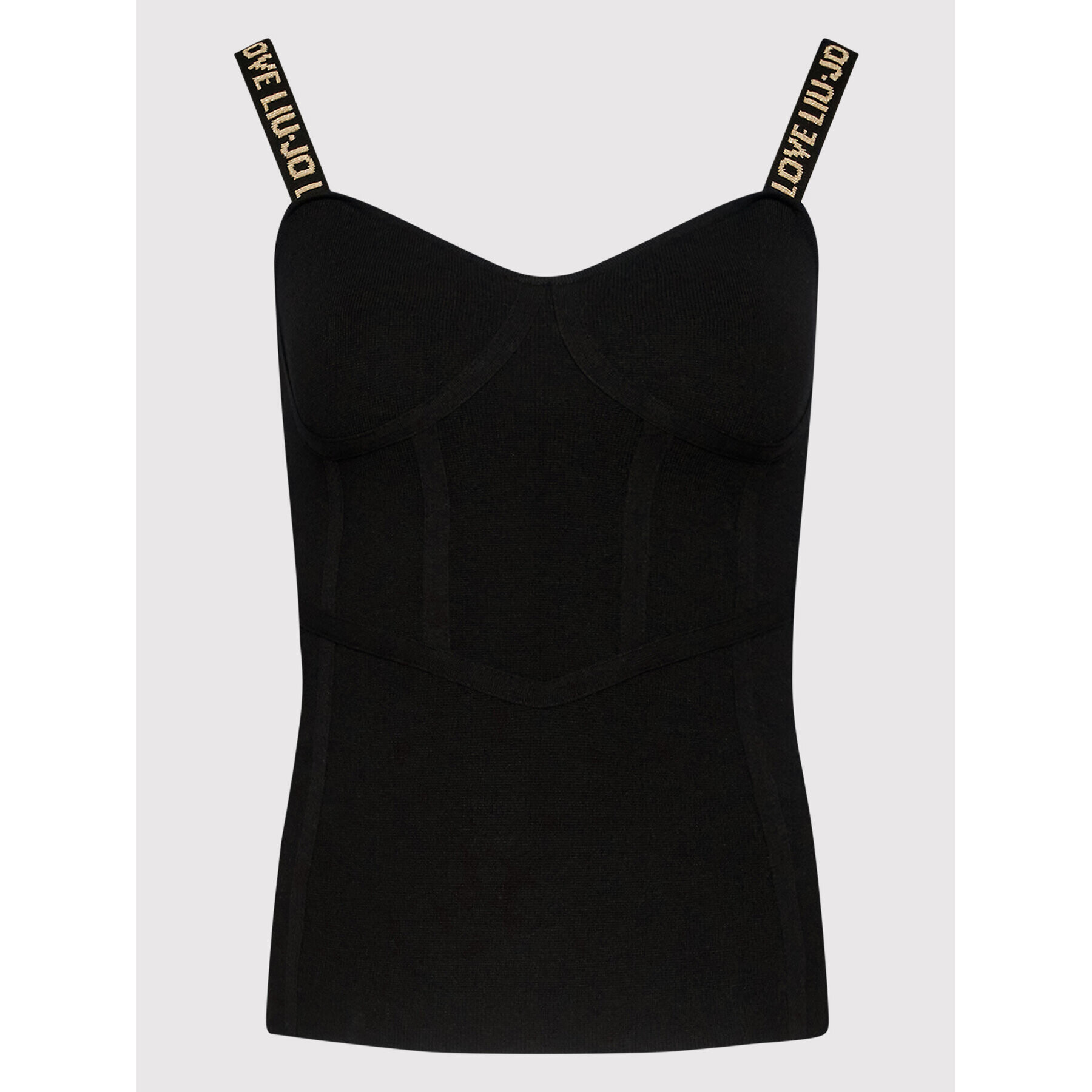 Liu Jo Top CA2176 MS99E Negru Slim Fit - Pled.ro