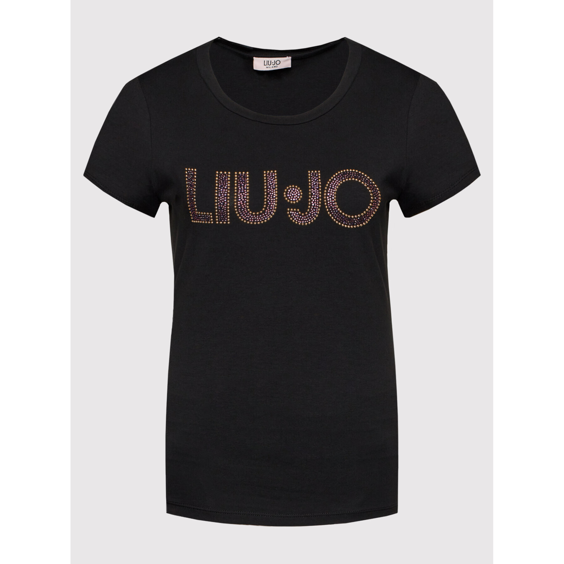 Liu Jo Tricou 5A2044 J5003 Negru Regular Fit - Pled.ro