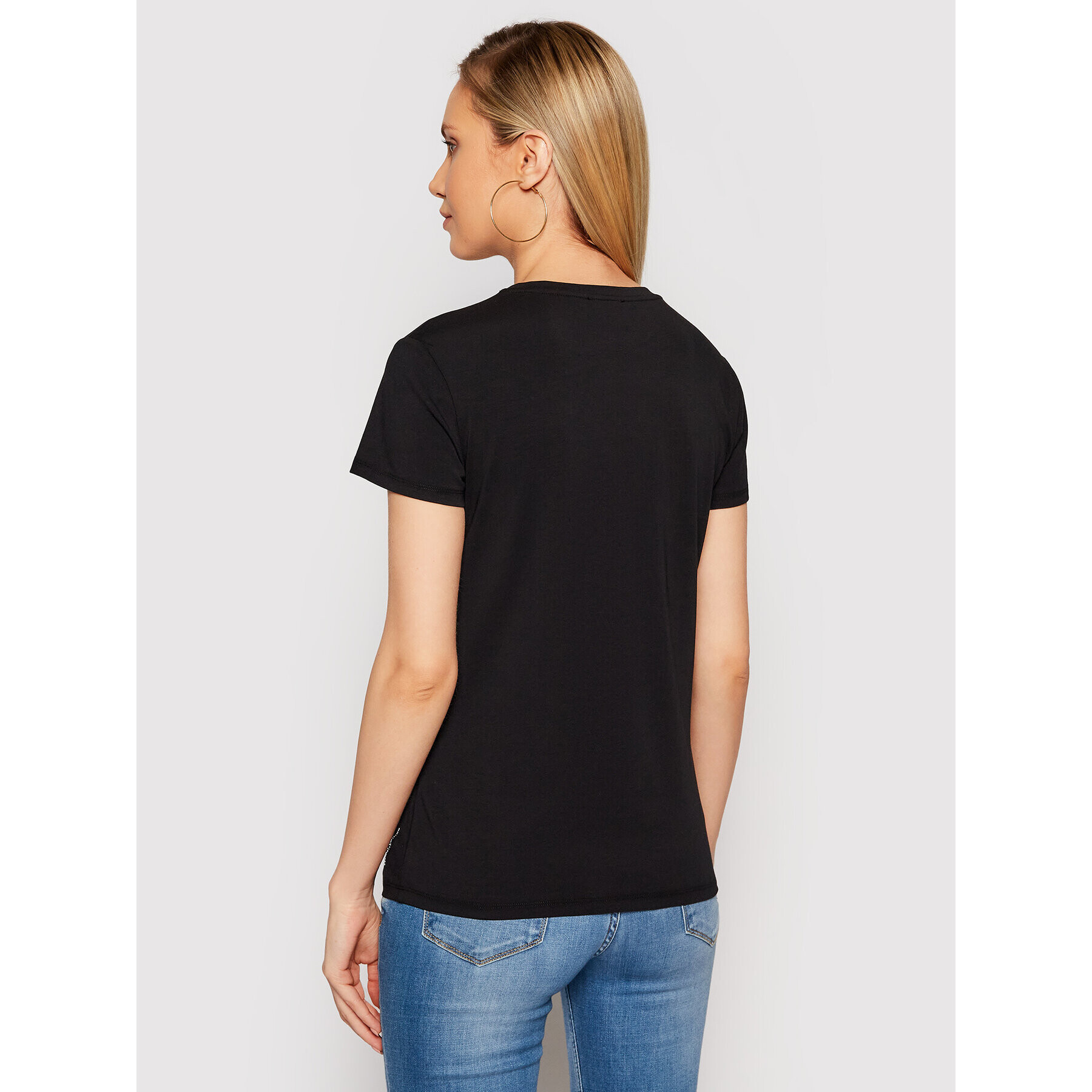 Liu Jo Tricou CA1174 J5003 Negru Regular Fit - Pled.ro