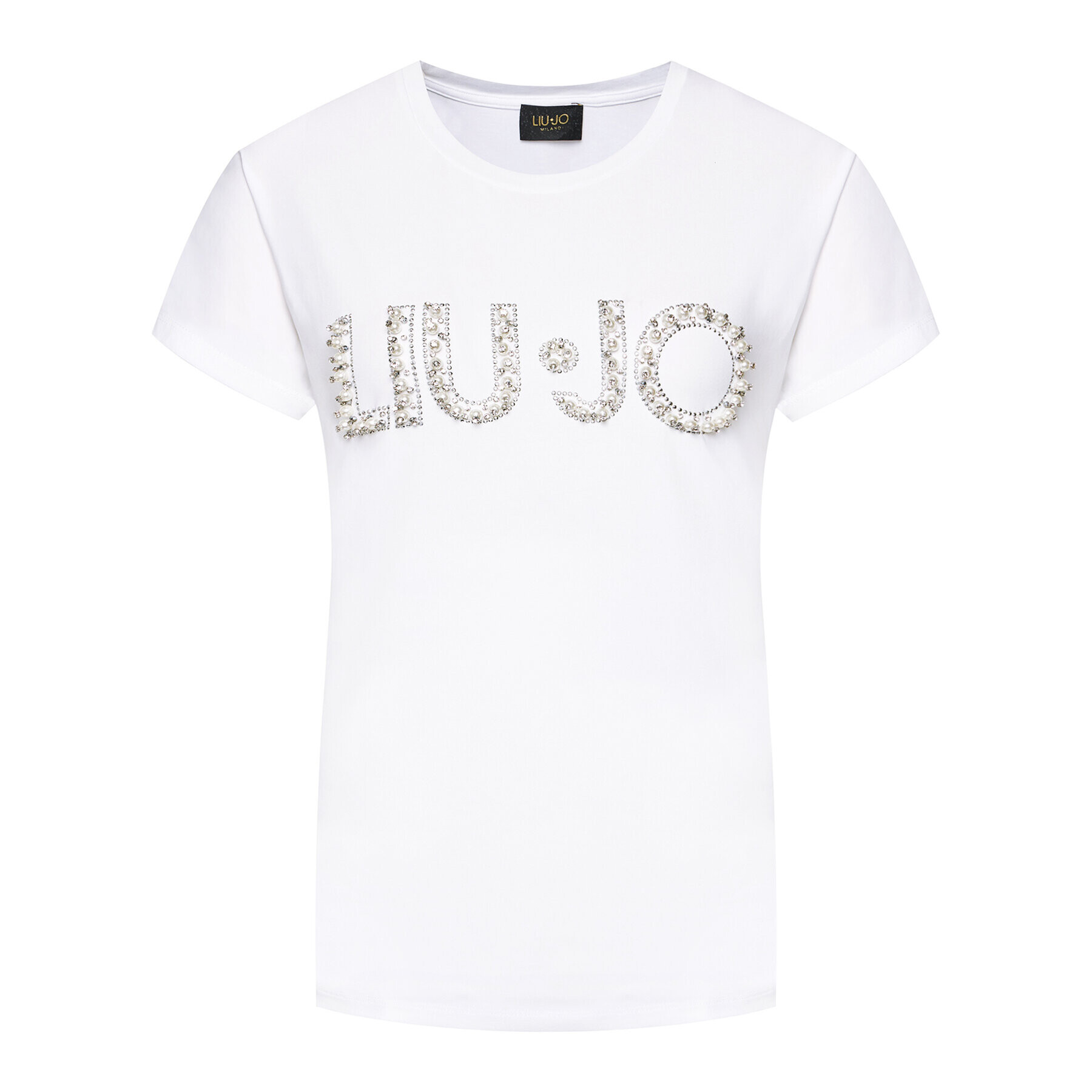 Liu Jo Tricou CA1236 J9135 Alb Regular Fit - Pled.ro