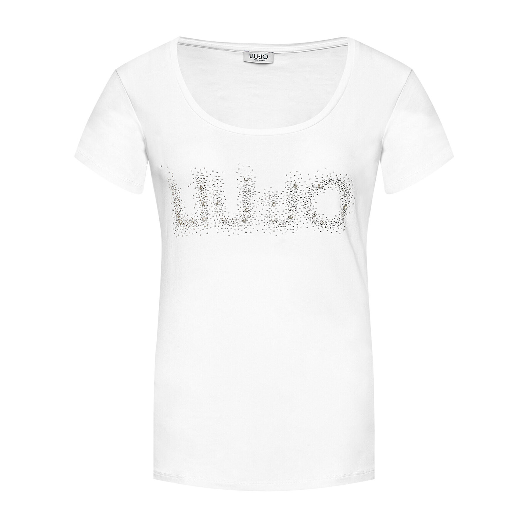 Liu Jo Tricou WA1060 J5003 Alb Regular Fit - Pled.ro