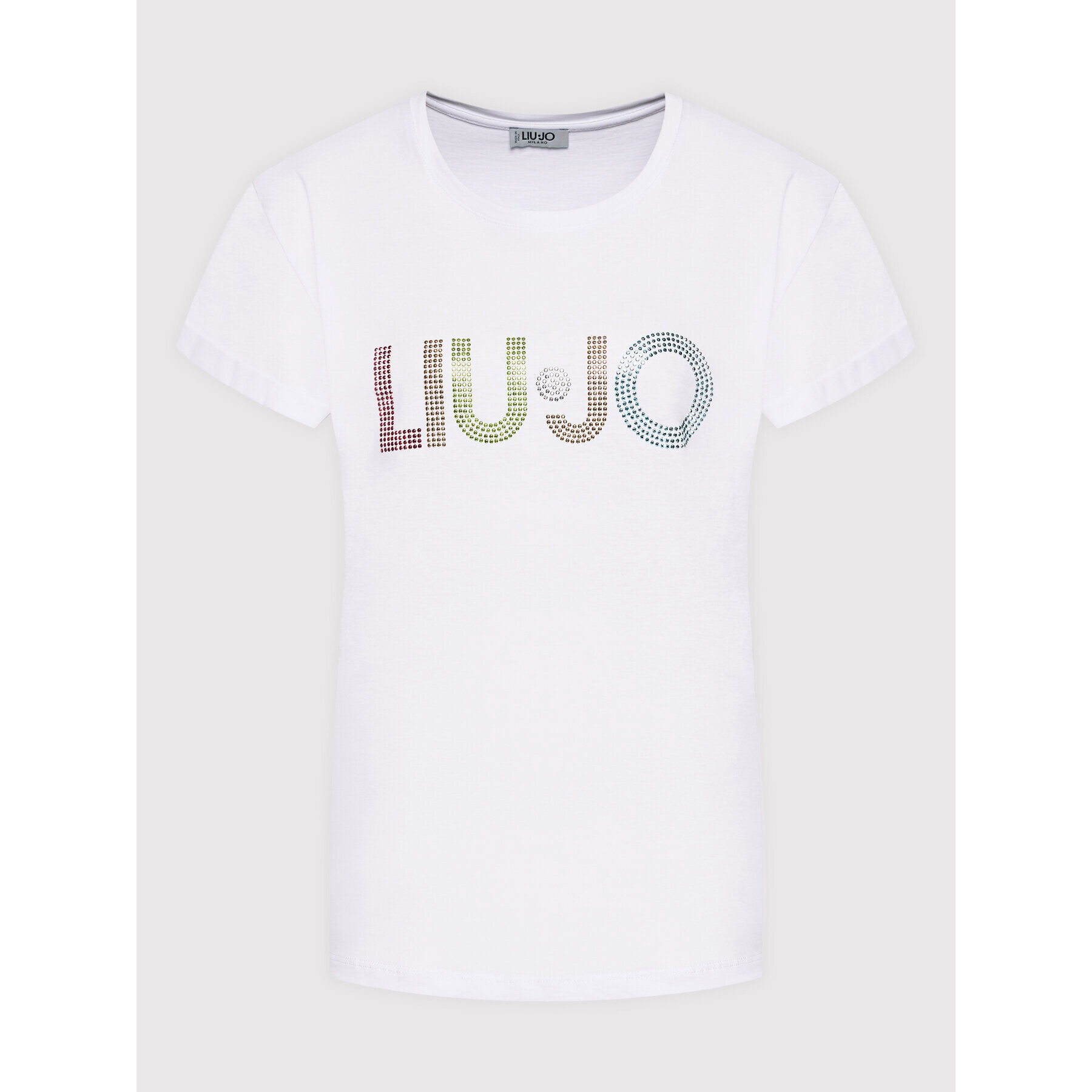 Liu Jo Tricou WA2518 J6308 Alb Regular Fit - Pled.ro