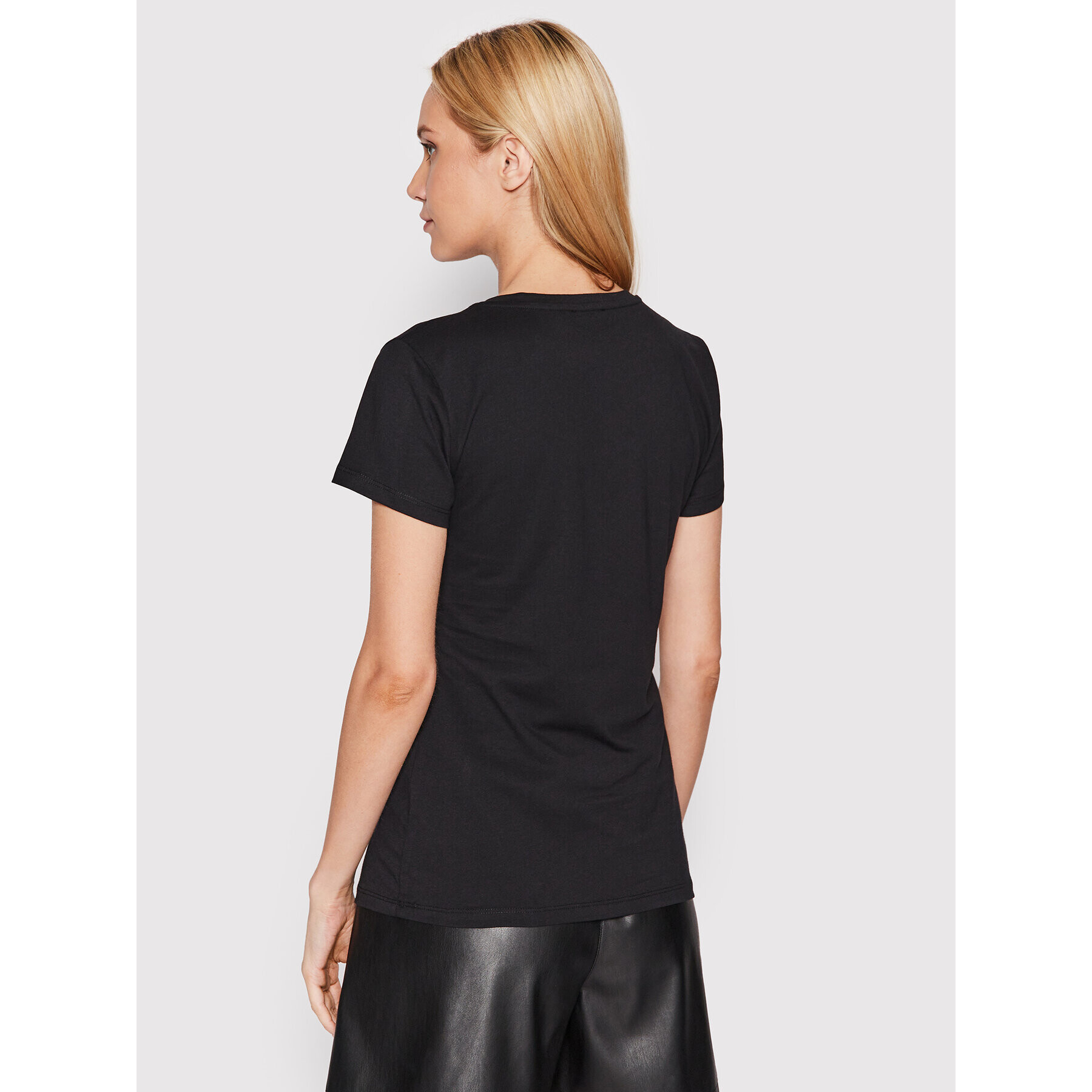 Liu Jo Tricou WF2284 J5923 Negru Regular Fit - Pled.ro