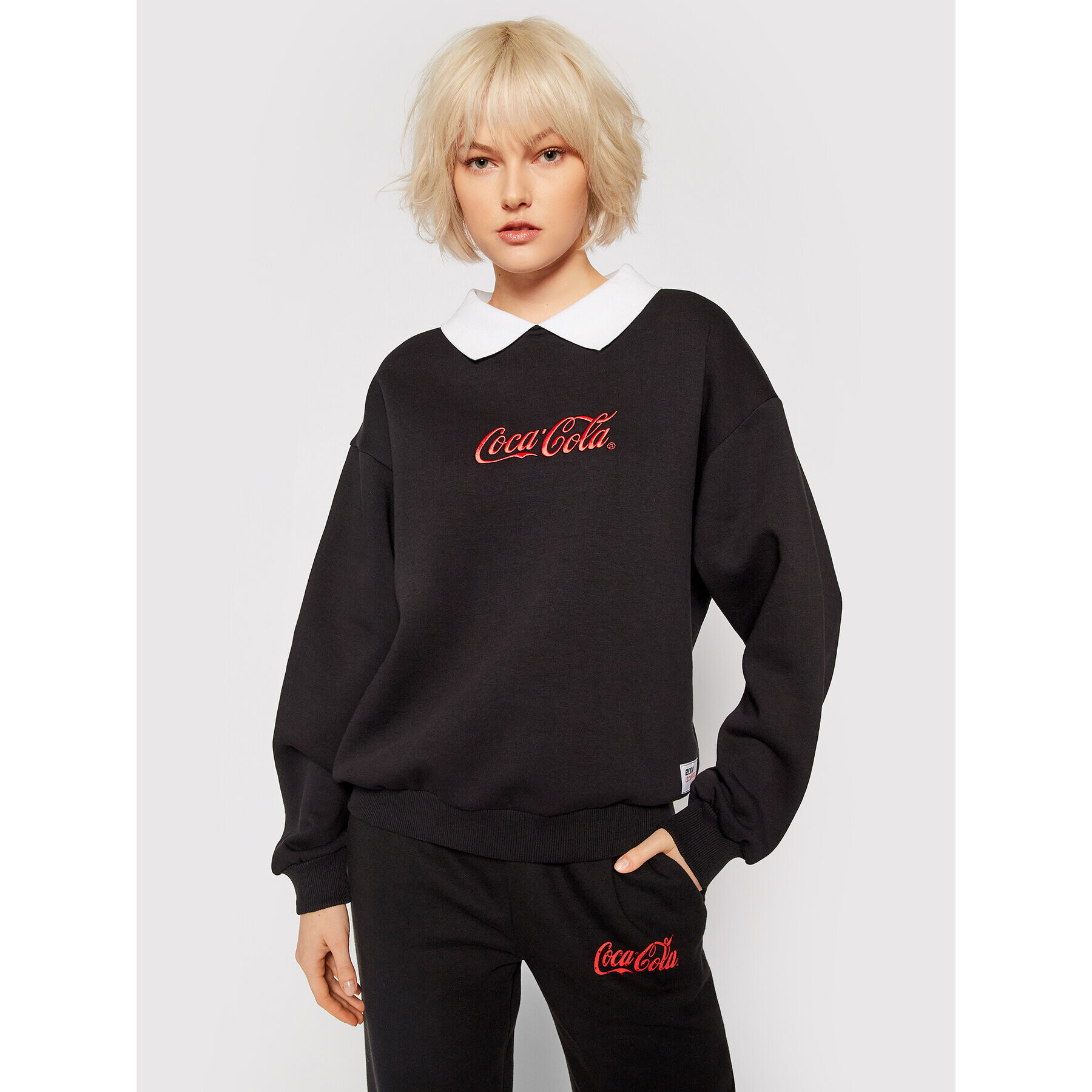 Local Heroes Bluză COCA-COLA Collar LHCCS008 Negru Oversize - Pled.ro