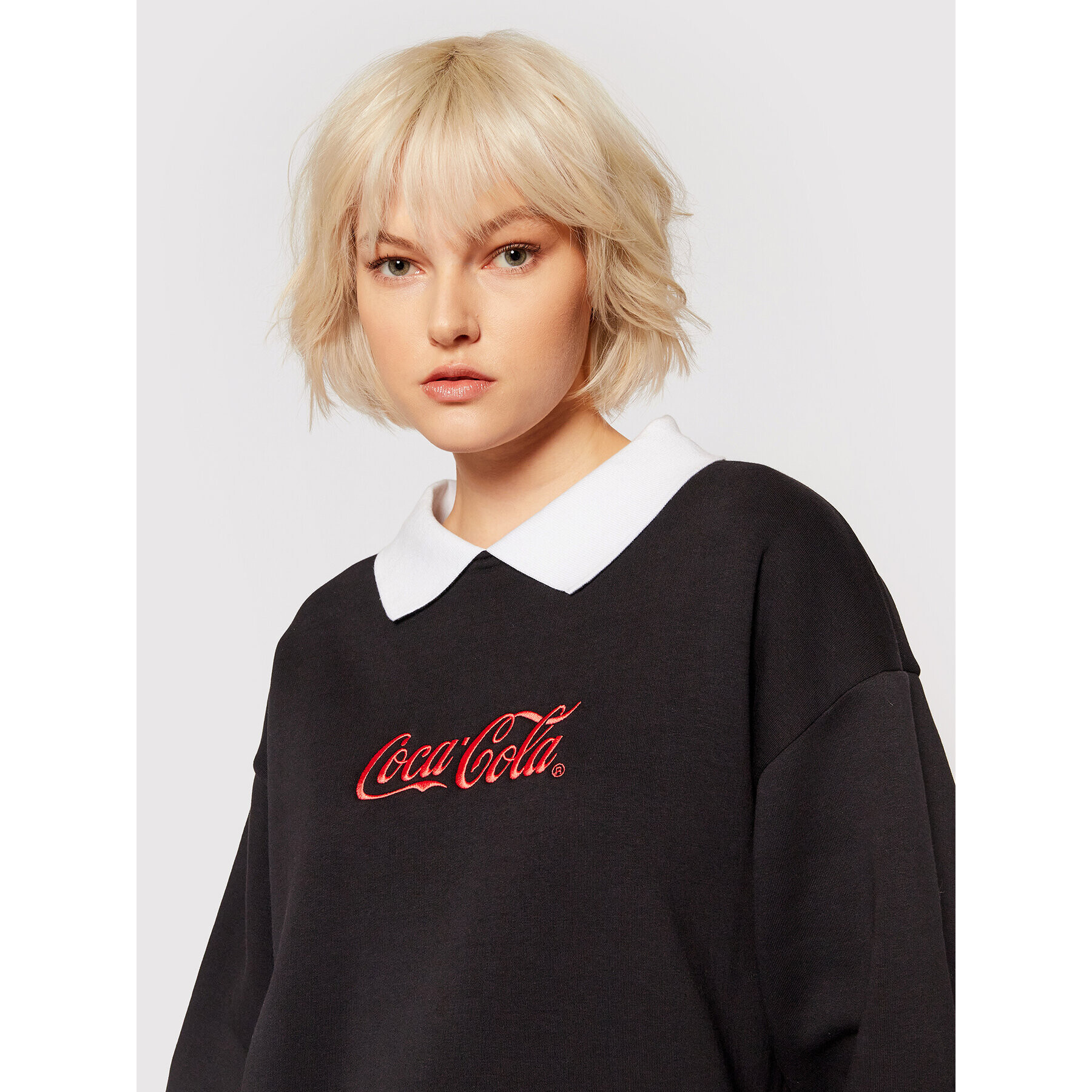 Local Heroes Bluză COCA-COLA Collar LHCCS008 Negru Oversize - Pled.ro