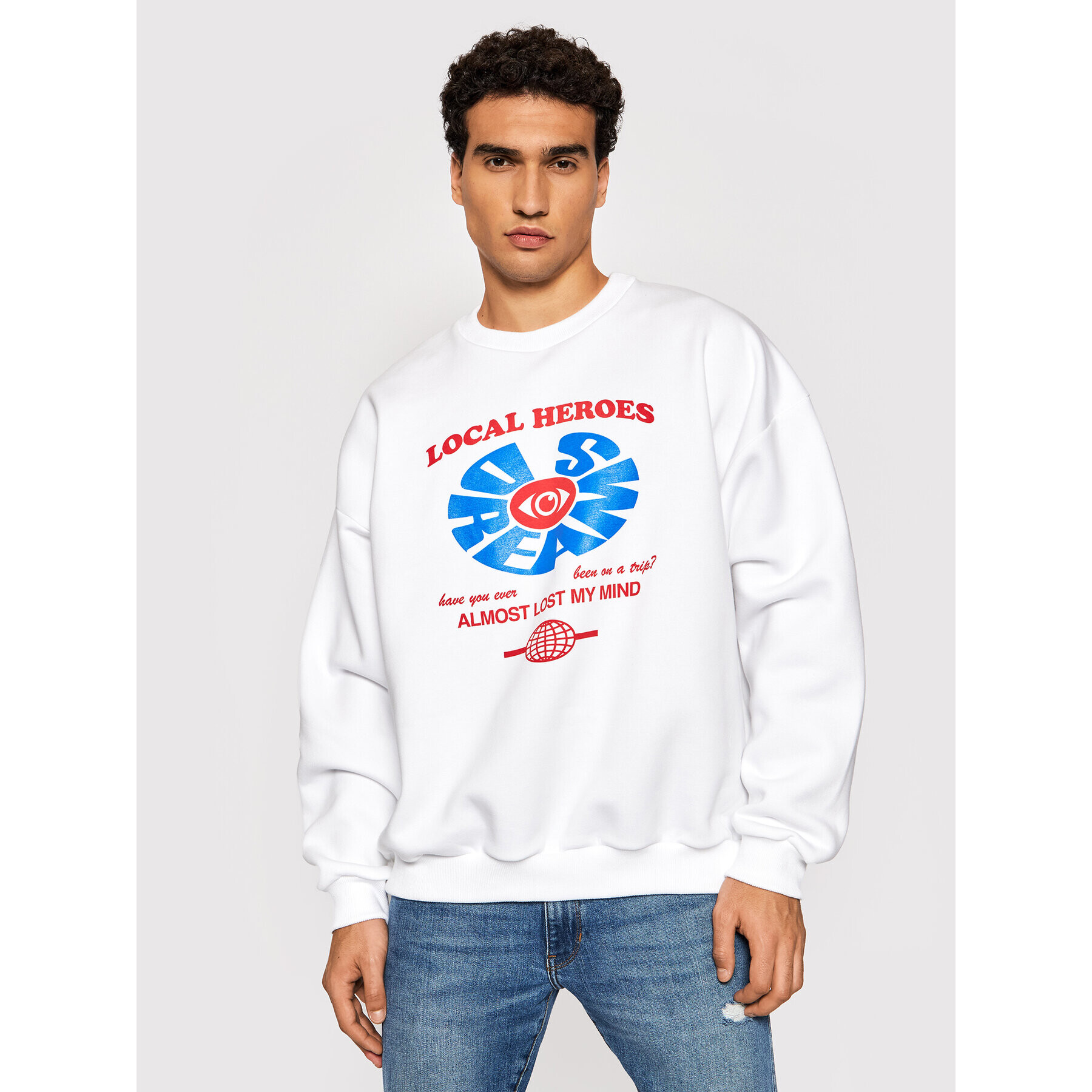 Local Heroes Bluză Lost My Mind AW21S0105 Alb Regular Fit - Pled.ro