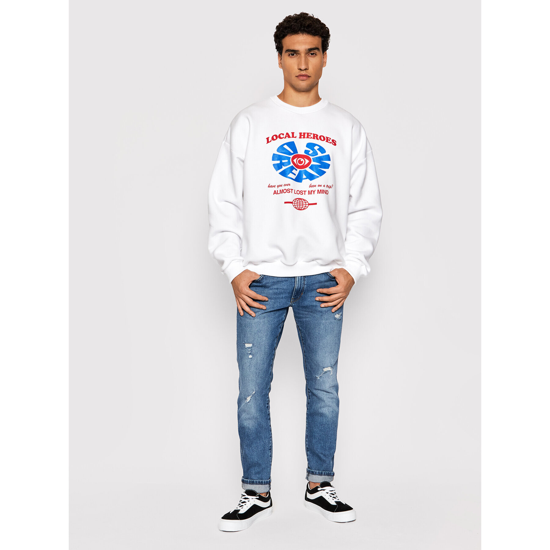 Local Heroes Bluză Lost My Mind AW21S0105 Alb Regular Fit - Pled.ro