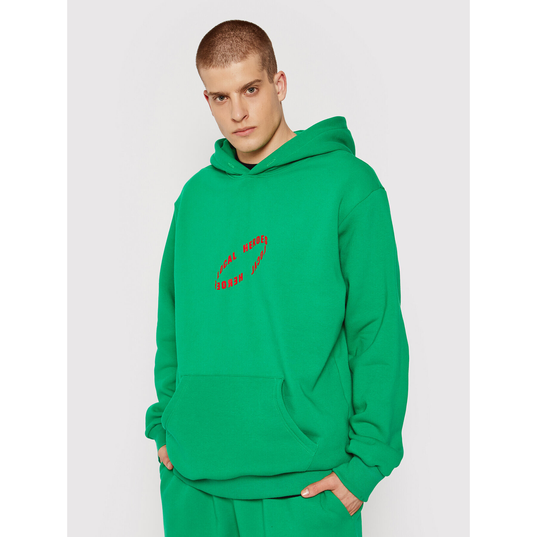 Local Heroes Bluză Serotonin Machine AW21S0115 Verde Oversize - Pled.ro