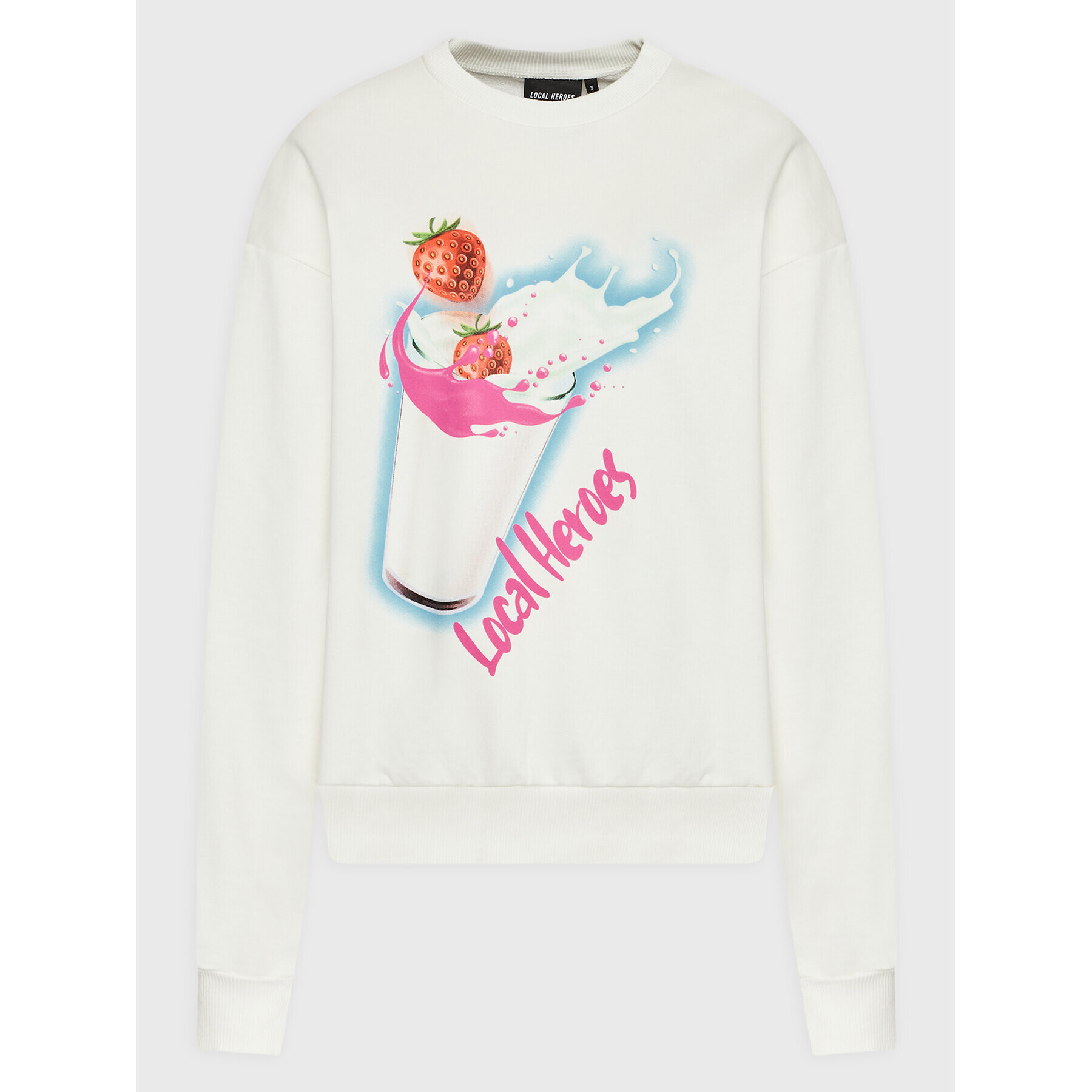 Local Heroes Bluză Strawberry Milk Shake AW22S0016 Écru Oversize - Pled.ro