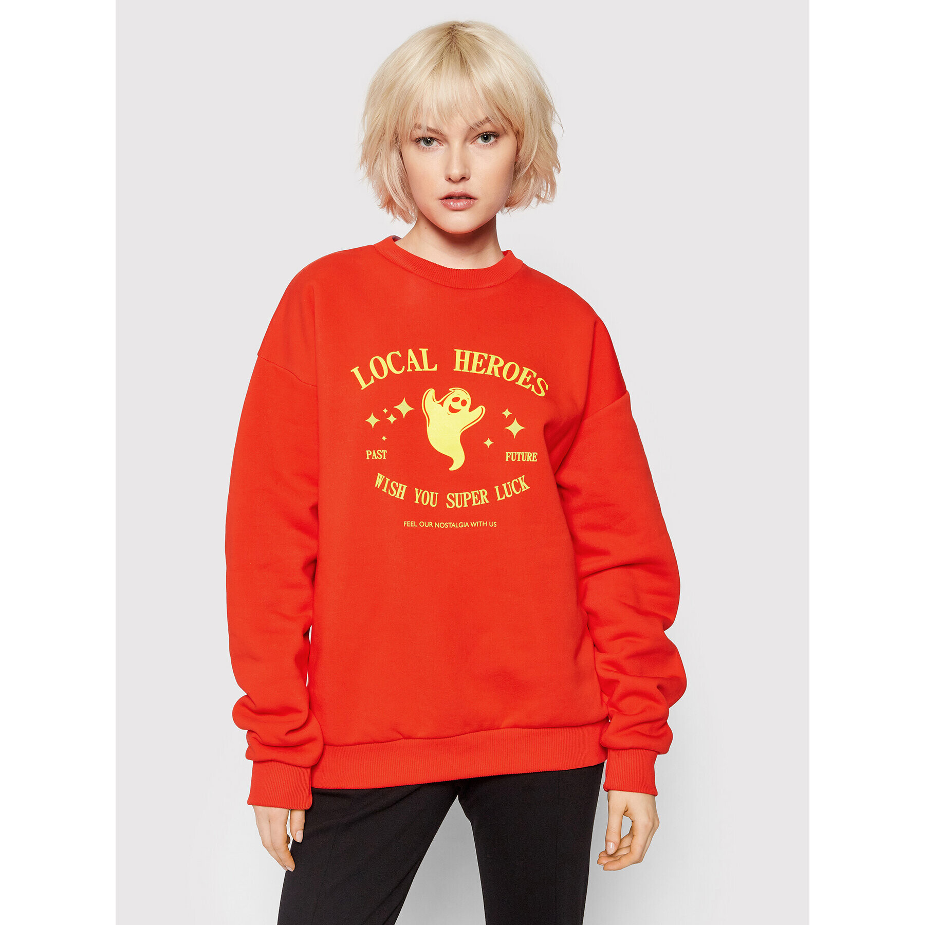 Local Heroes Bluză Super Luck AW21S0050 Roșu Regular Fit - Pled.ro