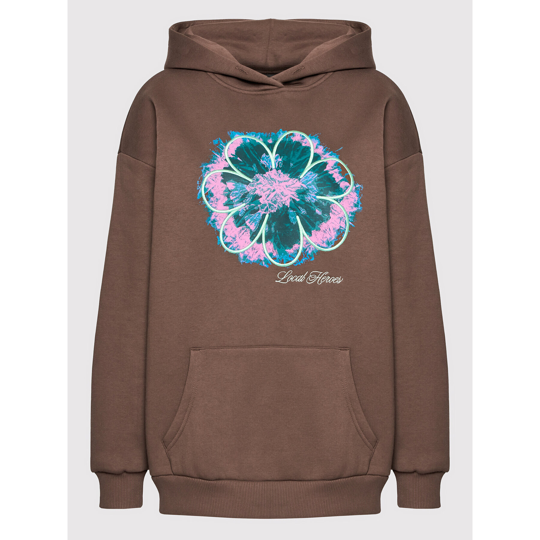 Local Heroes Bluză Bloom Hoodie AW22S0003 Maro Regular Fit - Pled.ro