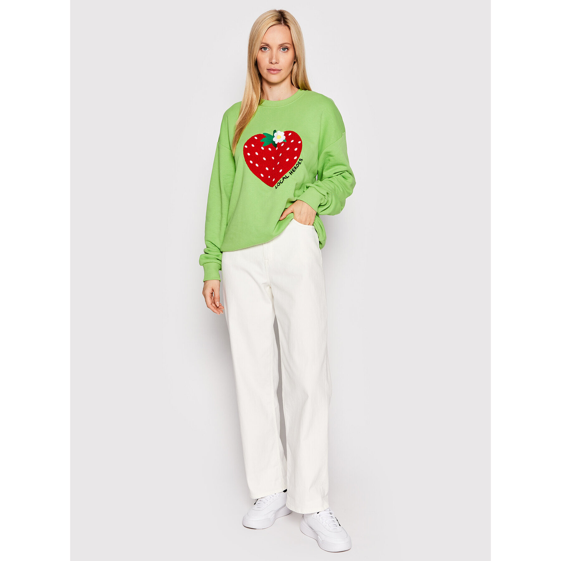 Local Heroes Bluză Wild Strawberry AW22S0005 Verde Regular Fit - Pled.ro