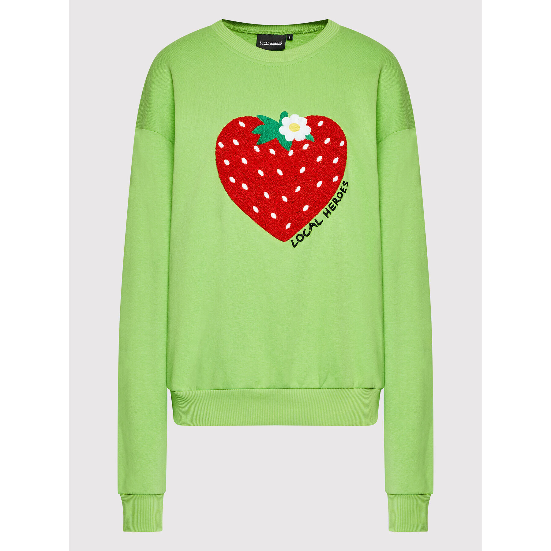 Local Heroes Bluză Wild Strawberry AW22S0005 Verde Regular Fit - Pled.ro