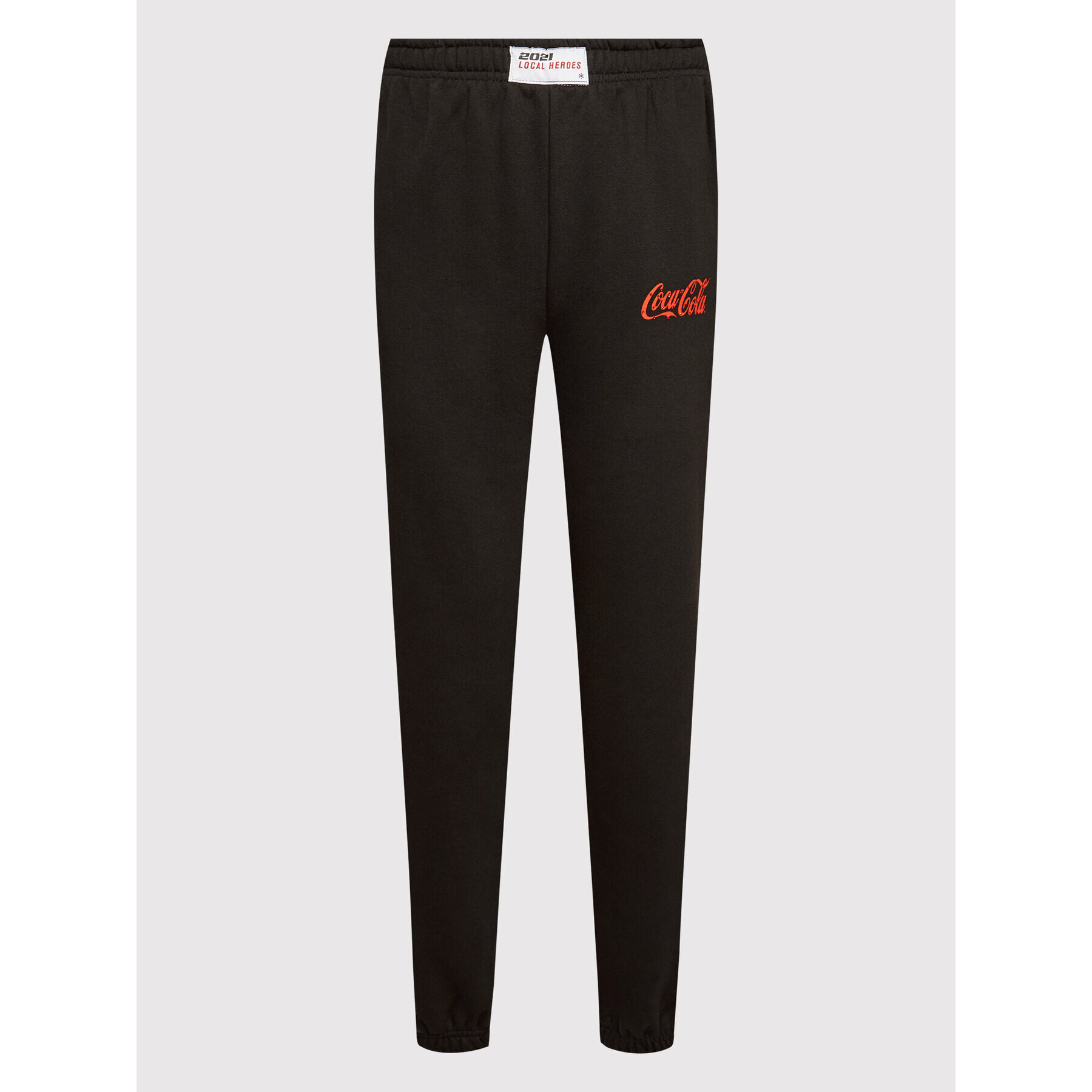 Local Heroes Pantaloni trening COCA-COLA Rhinestones LHCCP001 Negru Oversize - Pled.ro