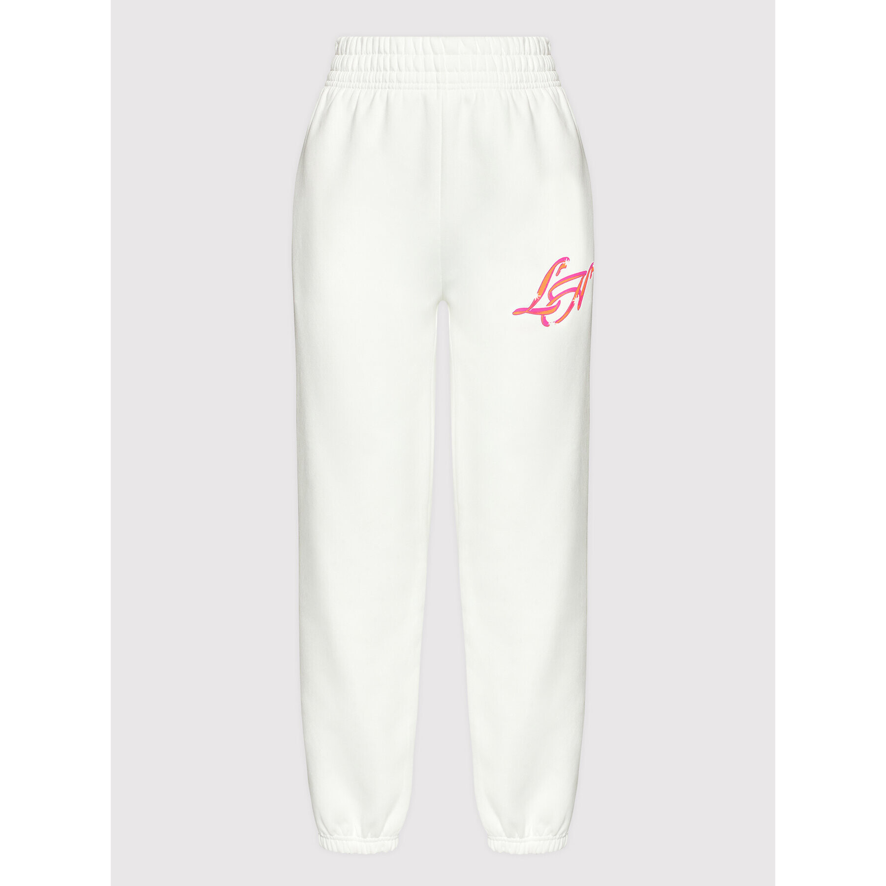 Local Heroes Pantaloni trening Graffiti SS22P0007 Alb Relaxed Fit - Pled.ro