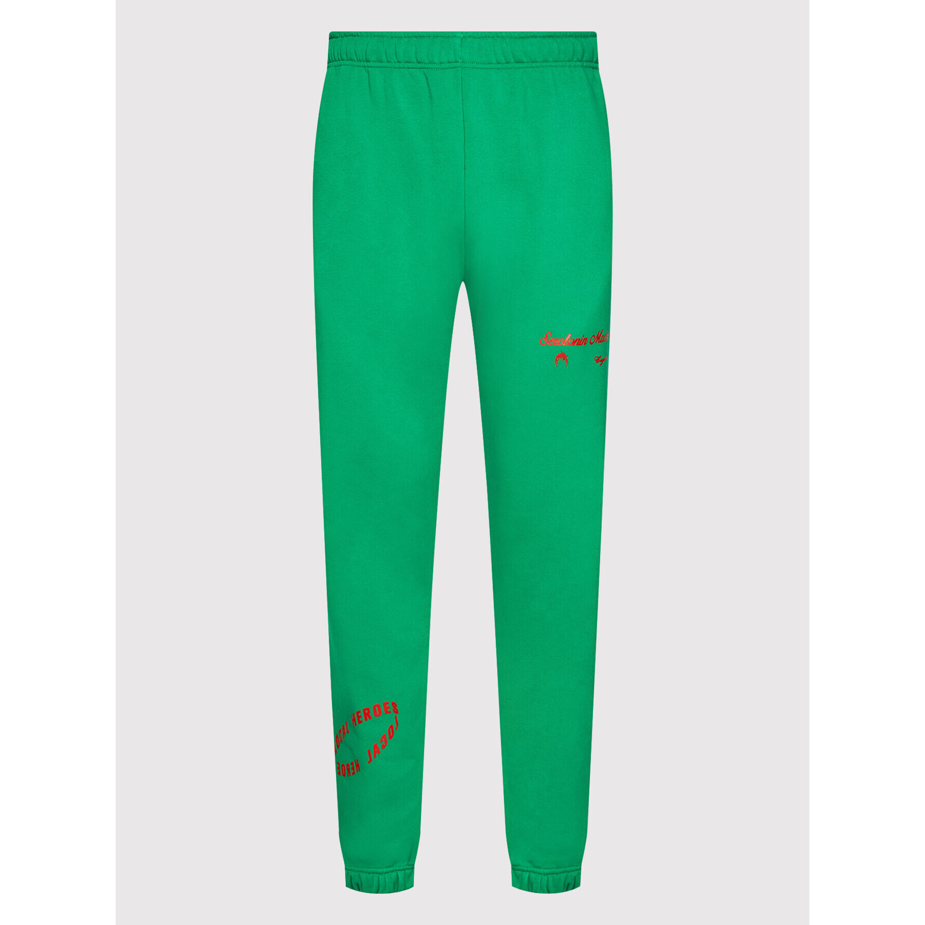 Local Heroes Pantaloni trening Serotonin Machine AW21P0069 Verde Regular Fit - Pled.ro