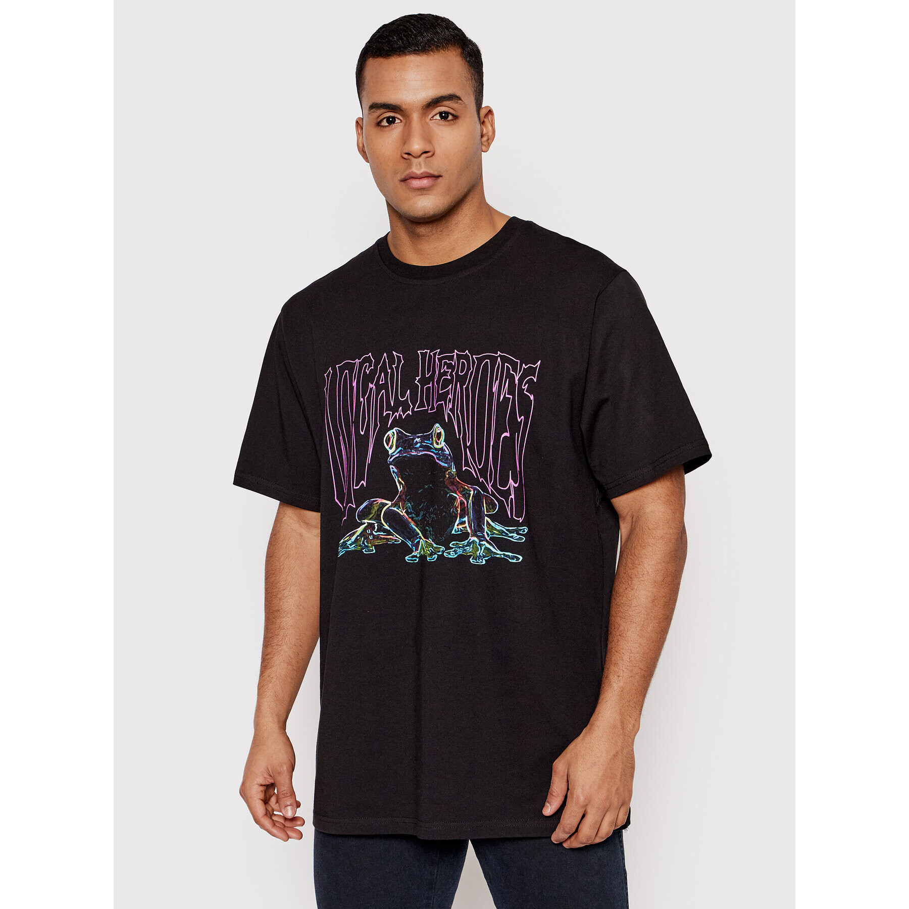 Local Heroes Tricou Dark Glow SS22T0035 Negru Oversize - Pled.ro