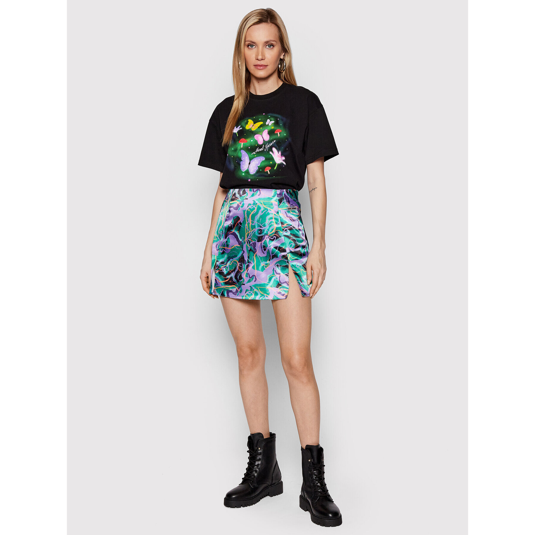 Local Heroes Tricou Fairy SS22T0001 Negru Oversize - Pled.ro