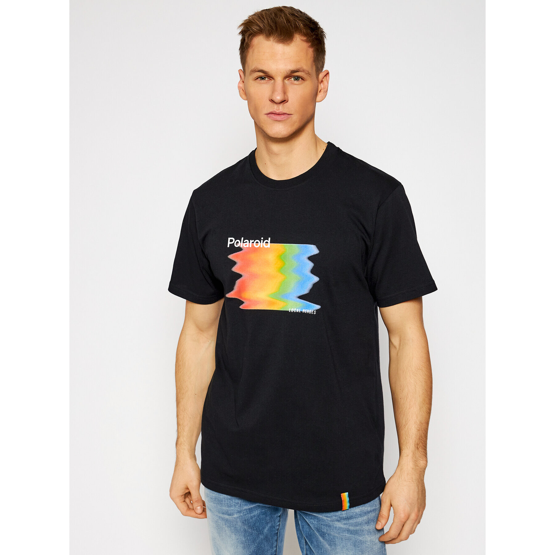 Local Heroes Tricou Glitch LHPLT0010 Negru Regular Fit - Pled.ro