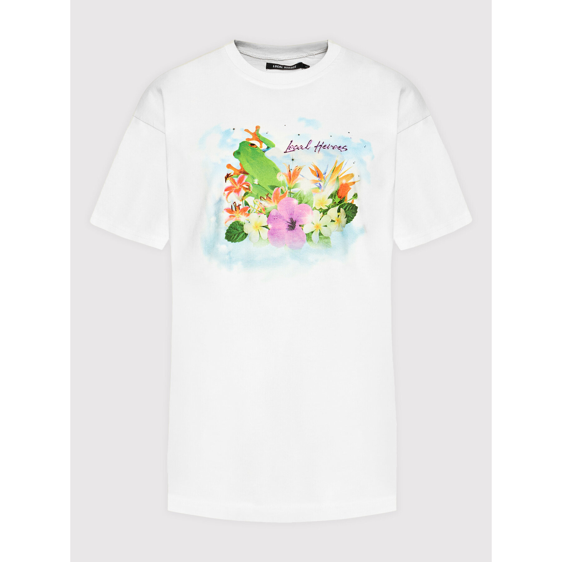 Local Heroes Tricou Lost In Paradise SS22T0002 Alb Oversize - Pled.ro