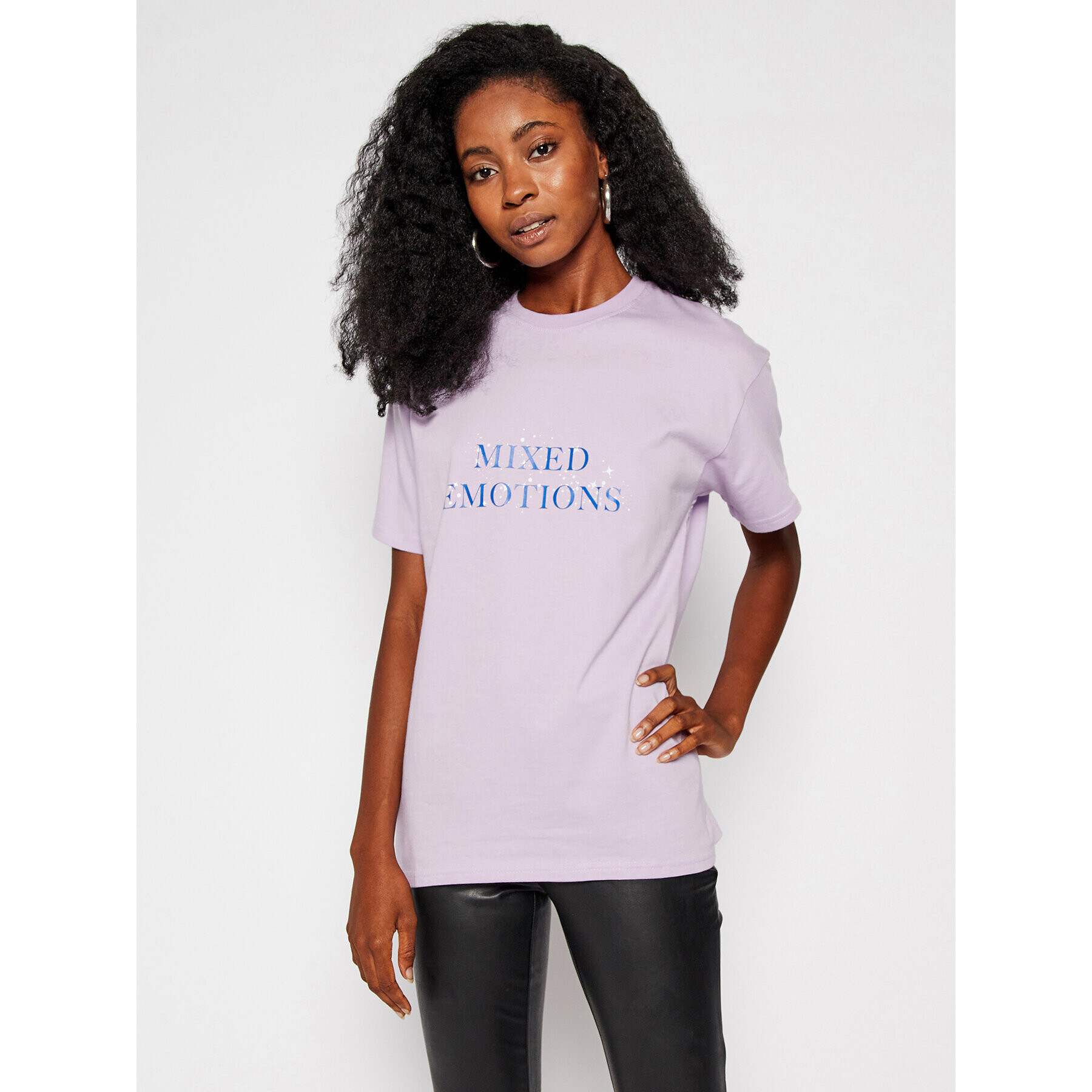 Local Heroes Tricou Mixed Emotions AW2021T0019 Violet Regular Fit - Pled.ro