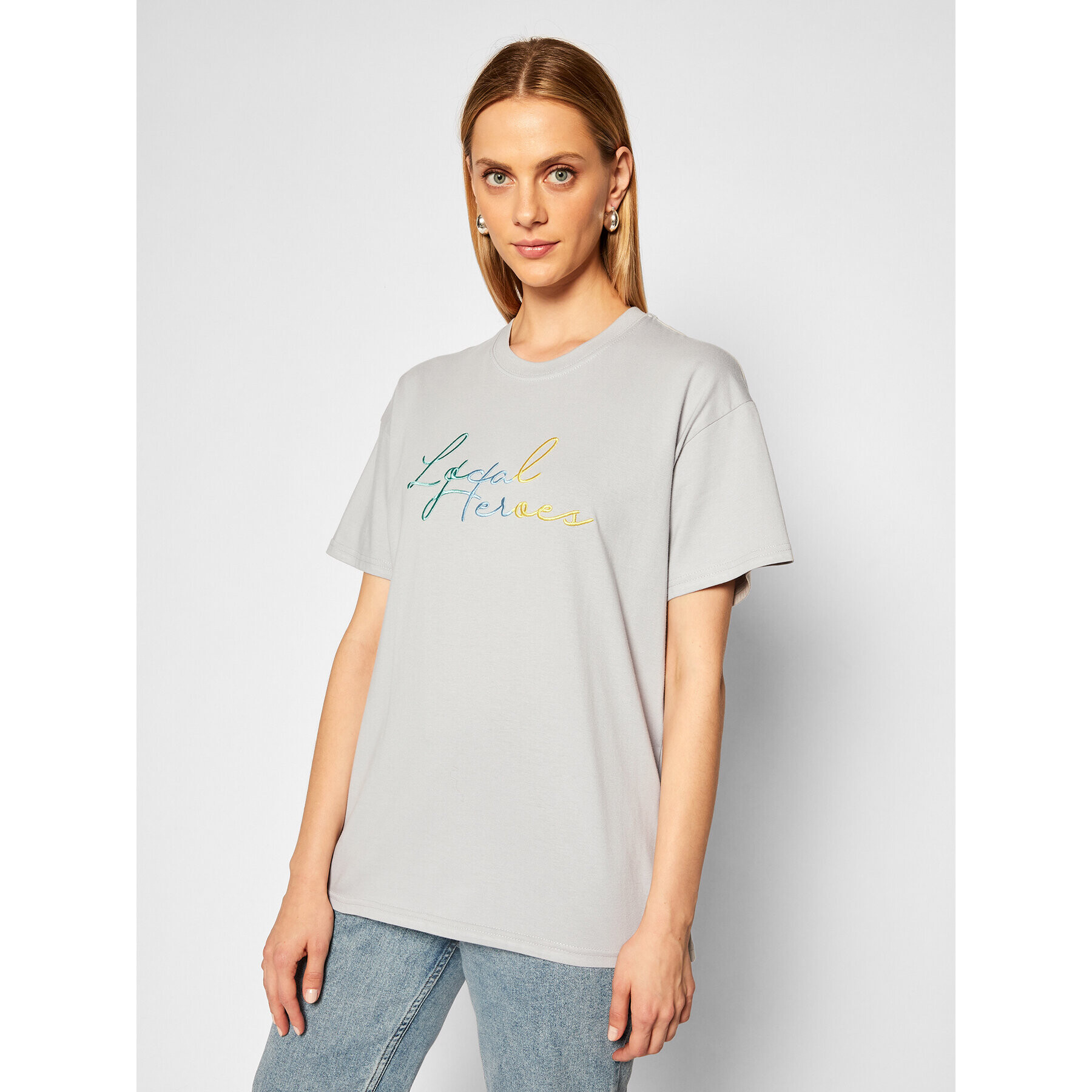 Local Heroes Tricou Runway Tee AW2021T0023 Gri Regular Fit - Pled.ro