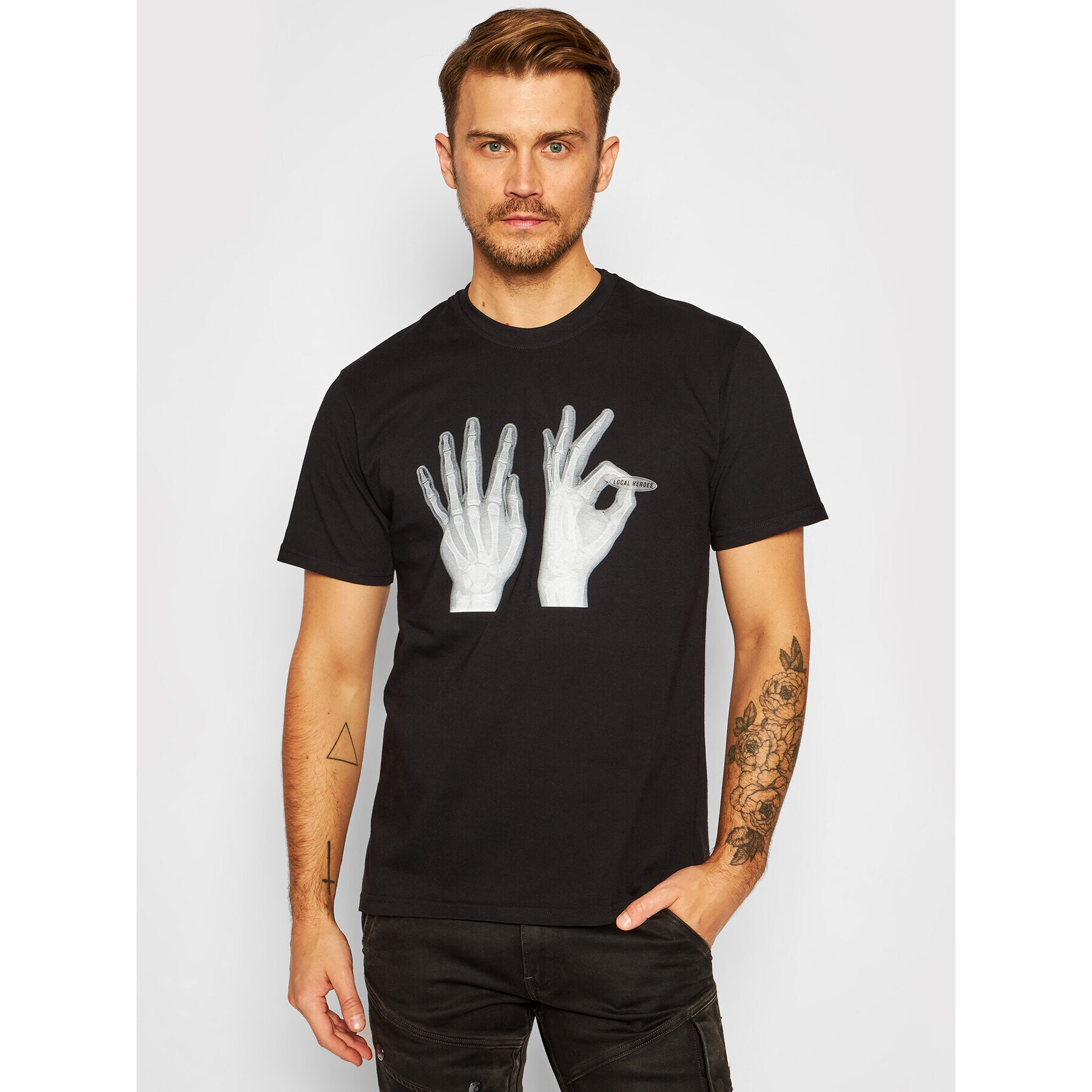 Local Heroes Tricou Xray AW2021MENT003 Negru Regular Fit - Pled.ro