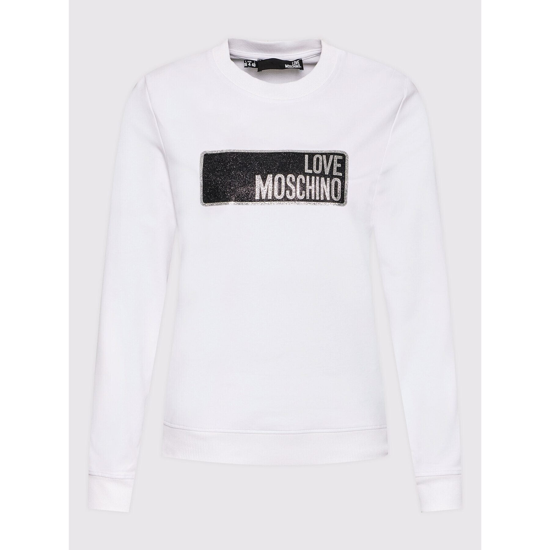 LOVE MOSCHINO Bluză W630223E 2246 Alb Regular Fit - Pled.ro