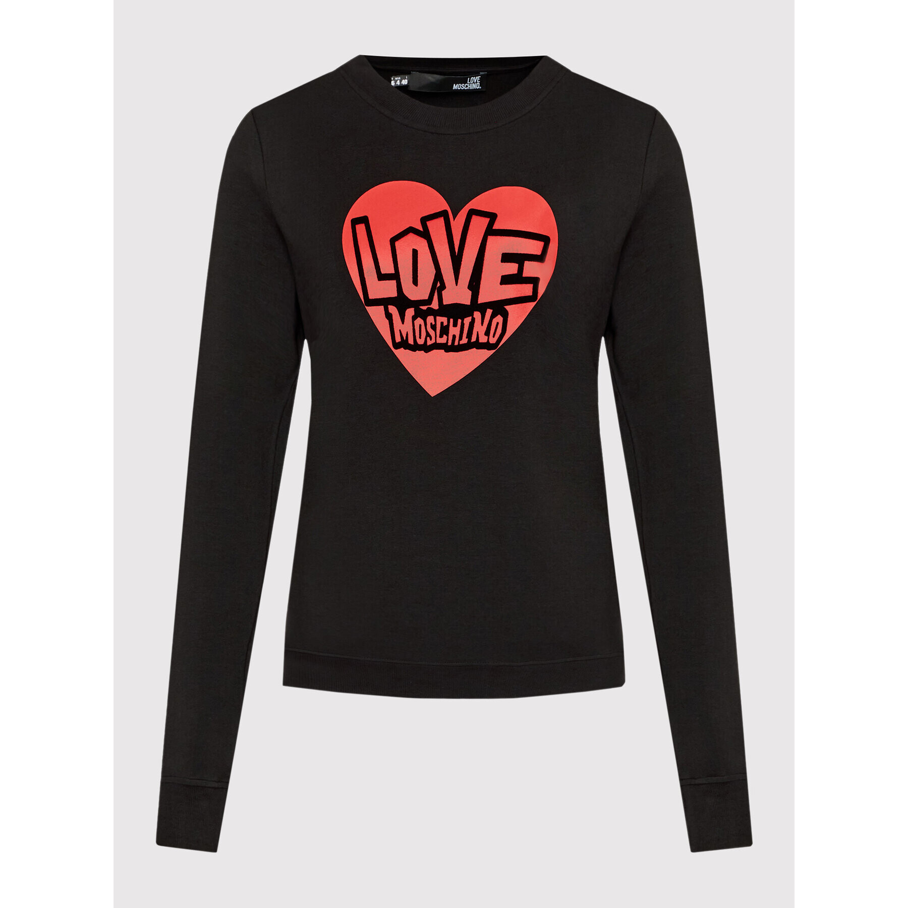 LOVE MOSCHINO Bluză W630224E 2374 Negru Regular Fit - Pled.ro