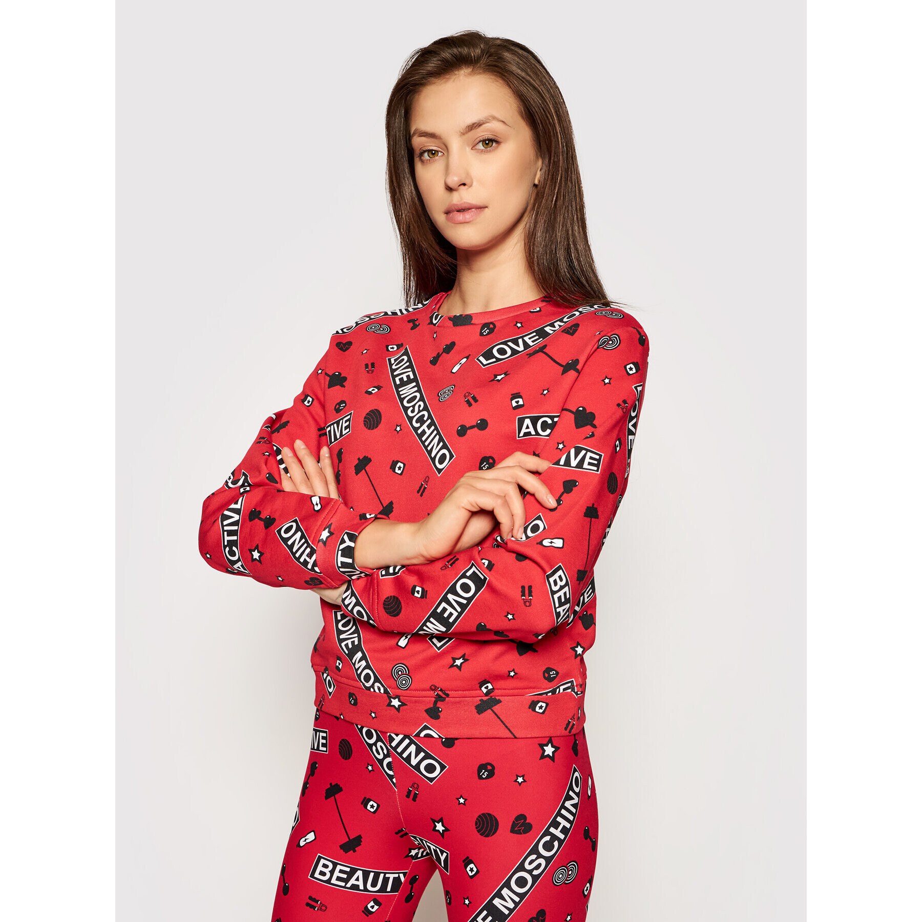 LOVE MOSCHINO Bluză W630600M 4208 Roșu Regular Fit - Pled.ro