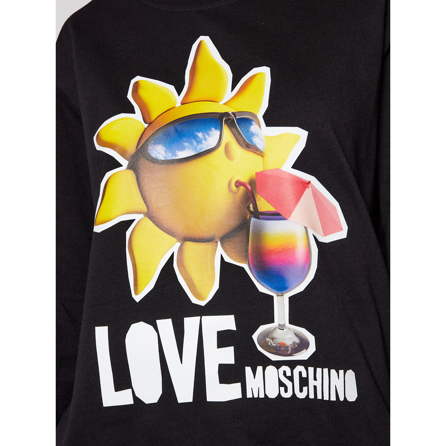 LOVE MOSCHINO Bluză W630637M 4267 Negru Regular Fit - Pled.ro