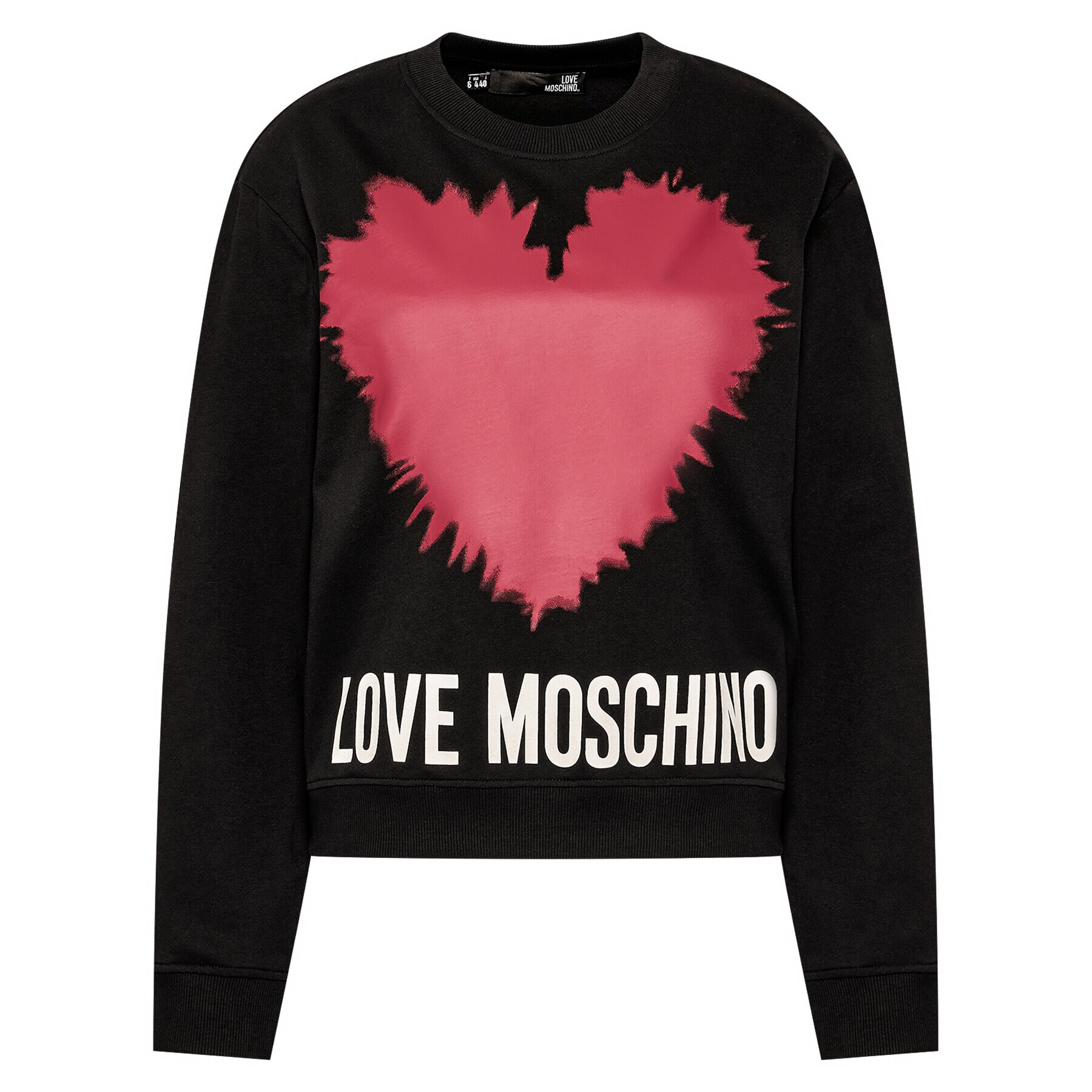 LOVE MOSCHINO Bluză W630643M 4282 Negru Regular Fit - Pled.ro