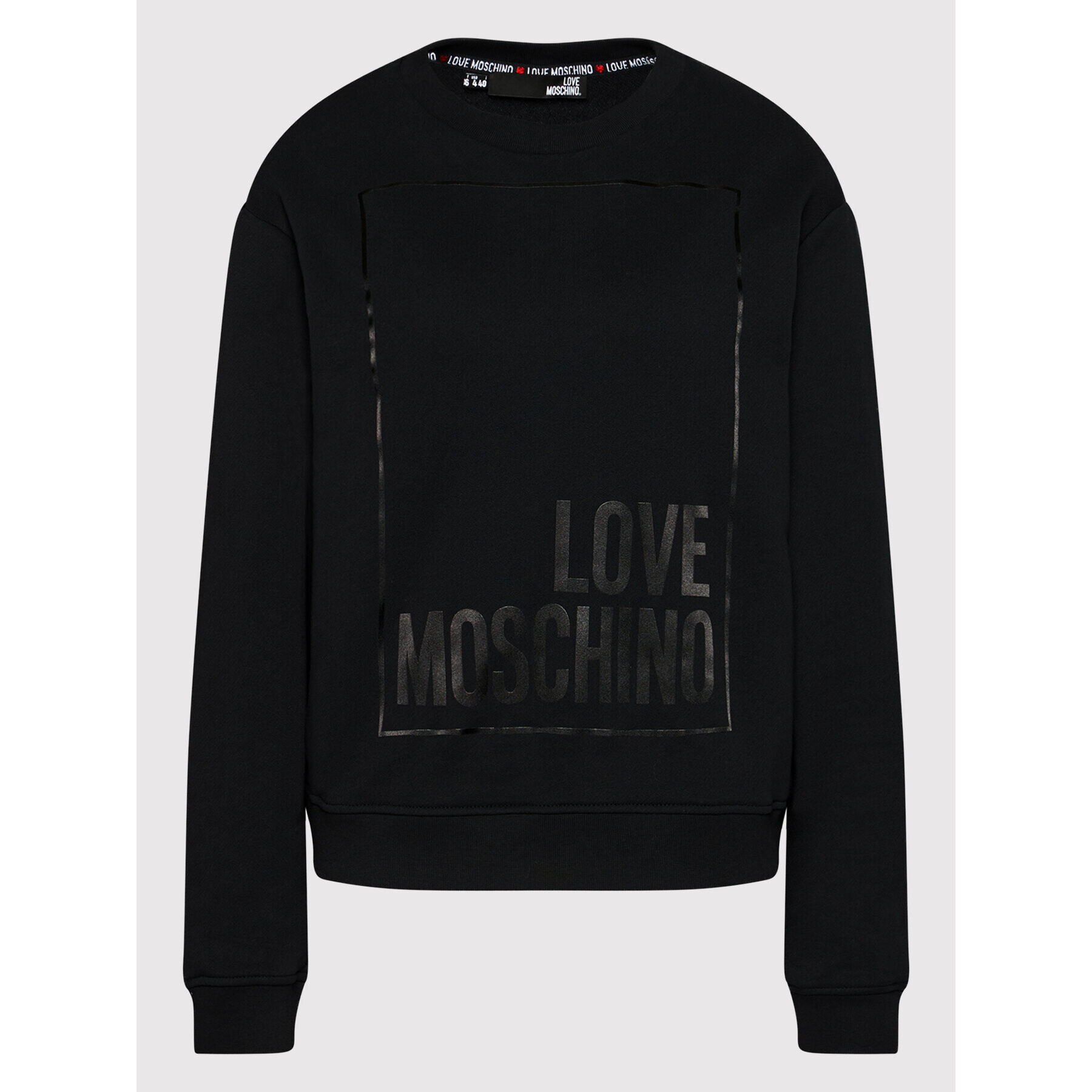 LOVE MOSCHINO Bluză W630647M 4055 Negru Regular Fit - Pled.ro